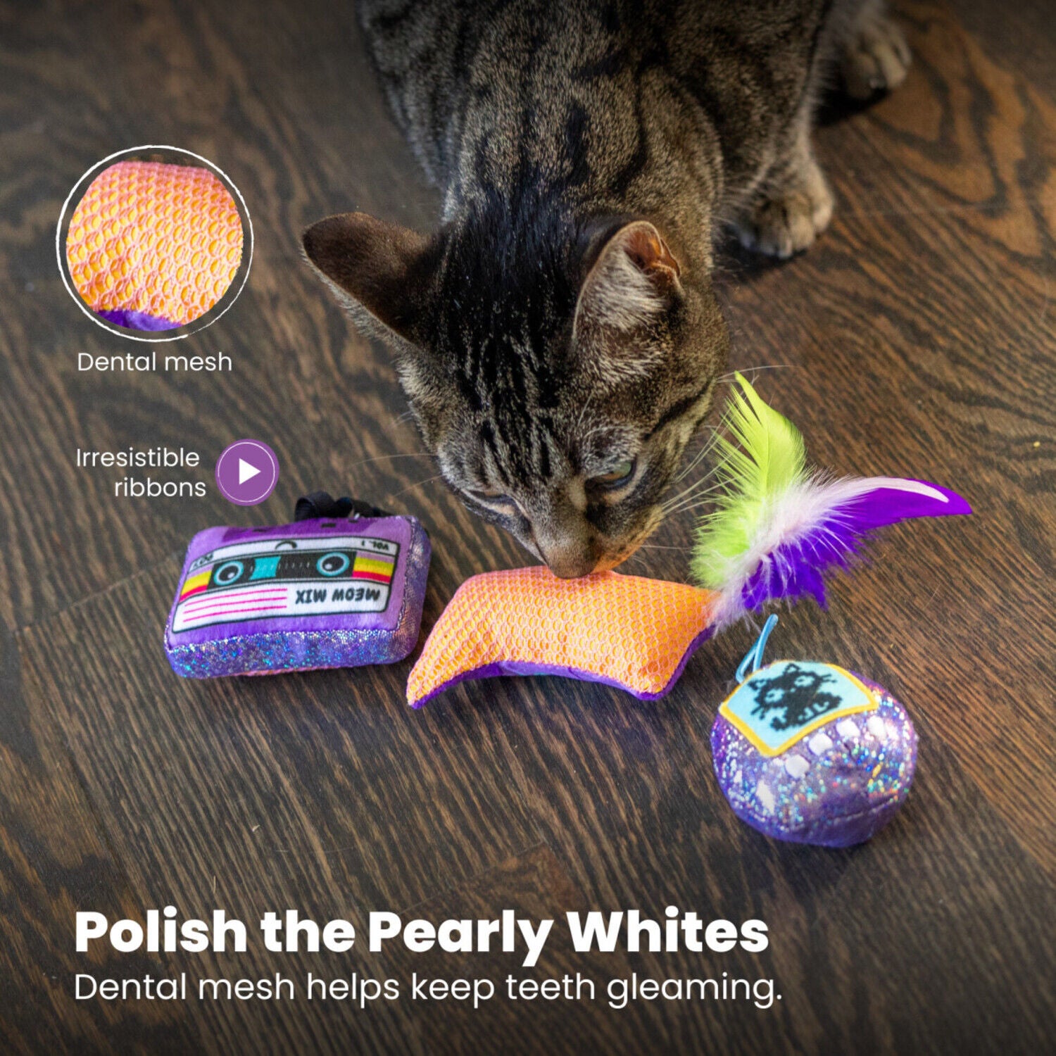 Catstages So Meowsome 90S Catnip Filled Cat Toys - Multipack