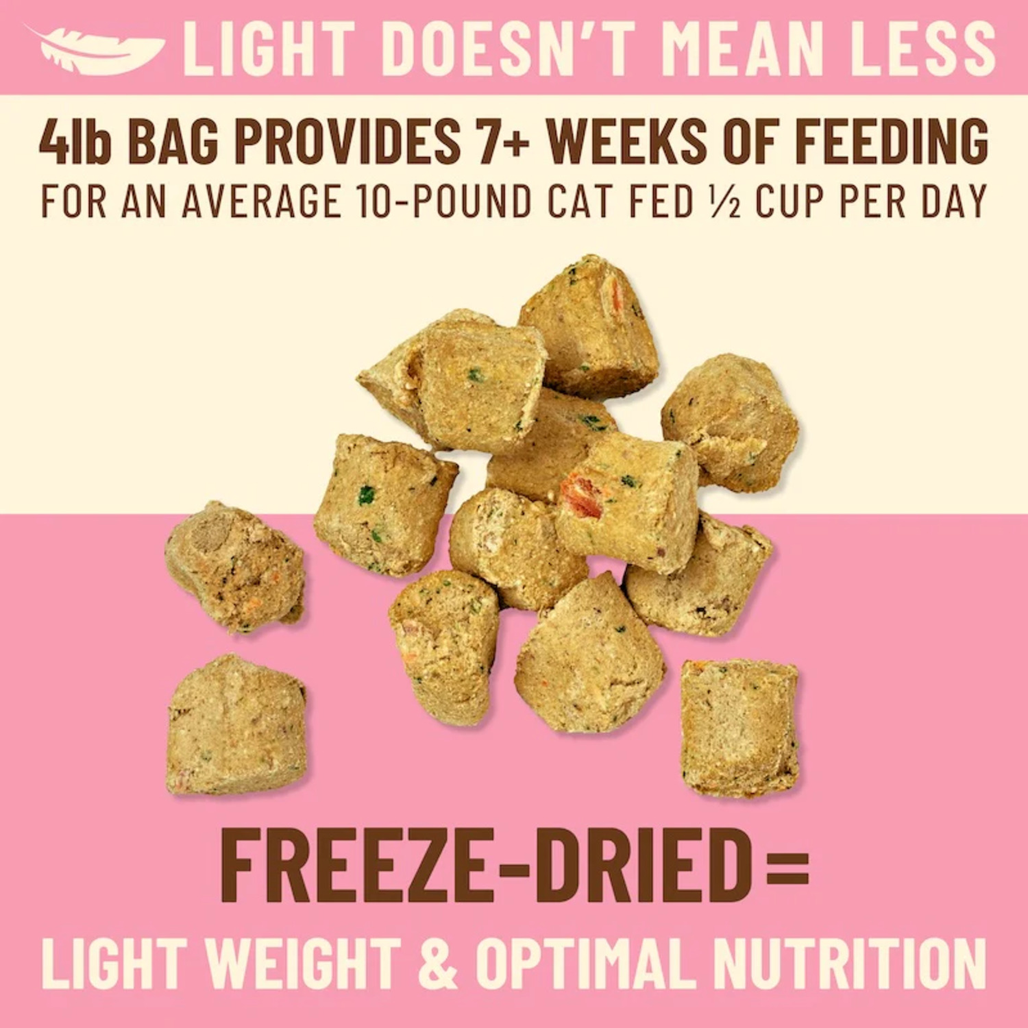 Primal Kibble In The Raw Beef Recipe Freeze-Dried Cat Food, 4Lb