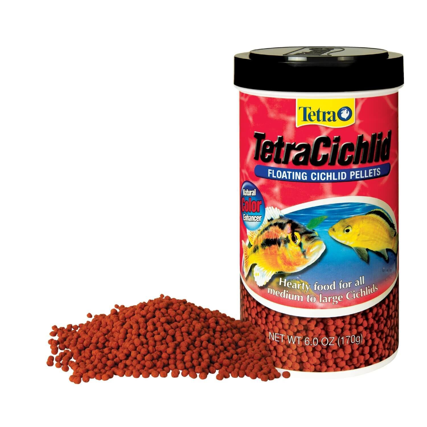 Omega One Super Color Cichlid Sinking Pellet Fish Food Small Pellets, 16.25-Oz