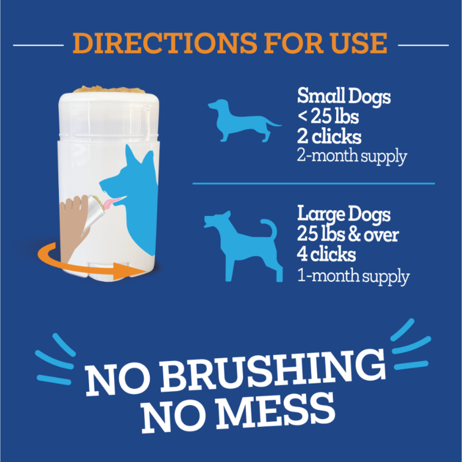 Vetality Brush Free Twist & Lick Dental & Oral Care Gel For Dogs, Chicken Flavor