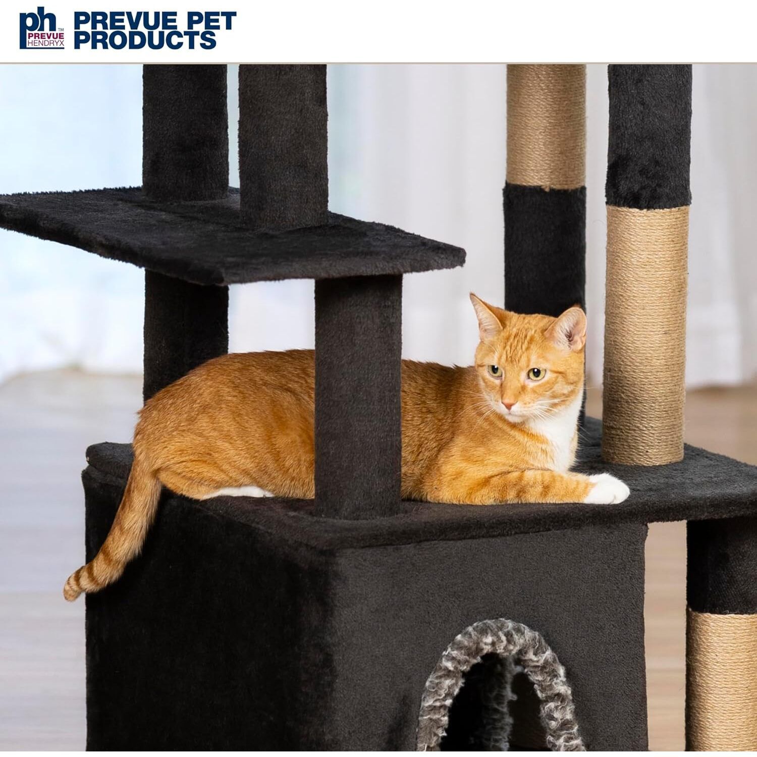 Prevue Pet Products Dark Tower Cat Tree Tower And Hideout