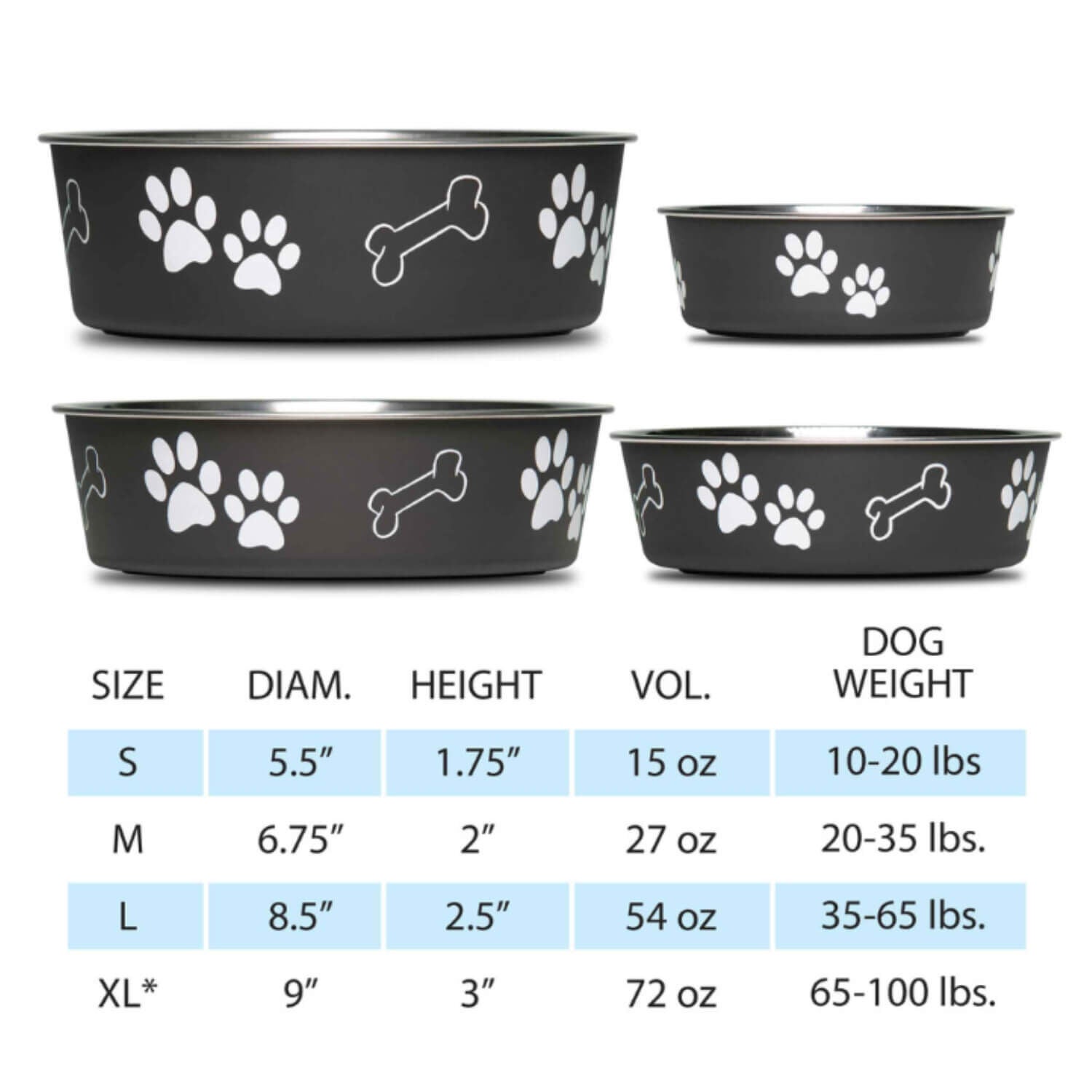 Loving Pets Stainless Steel Bella Dog & Cat Bowl, Copper