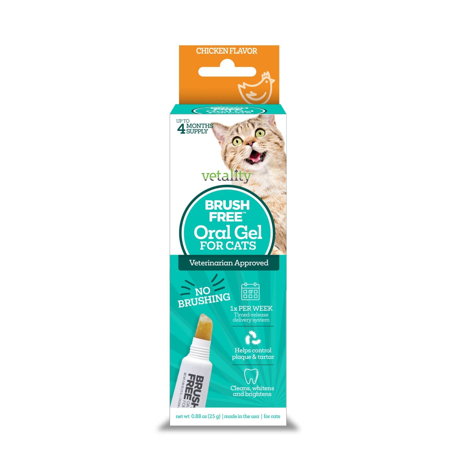 Vetality Brush-Free Oral Gel Dental Care For Cats