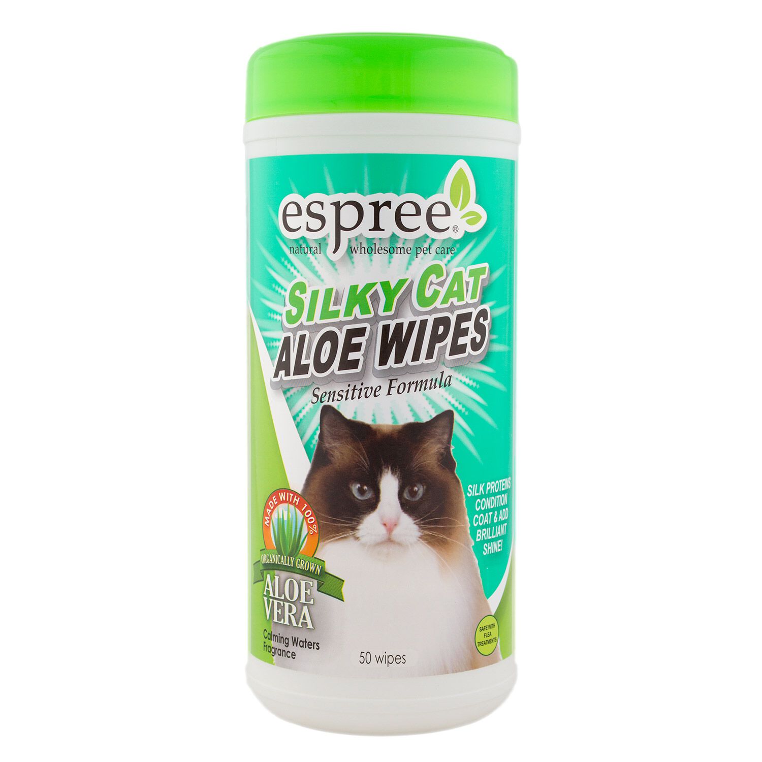 Espree Silky Cat Sensitive Formula Aloe Cat Wipes