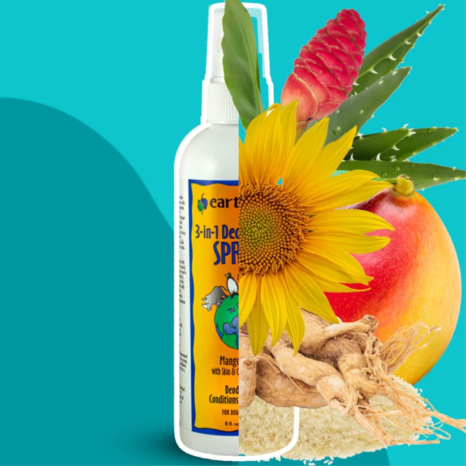 Earthbath 3-In-1 Deodorizing Dog Spray, Mango Tango