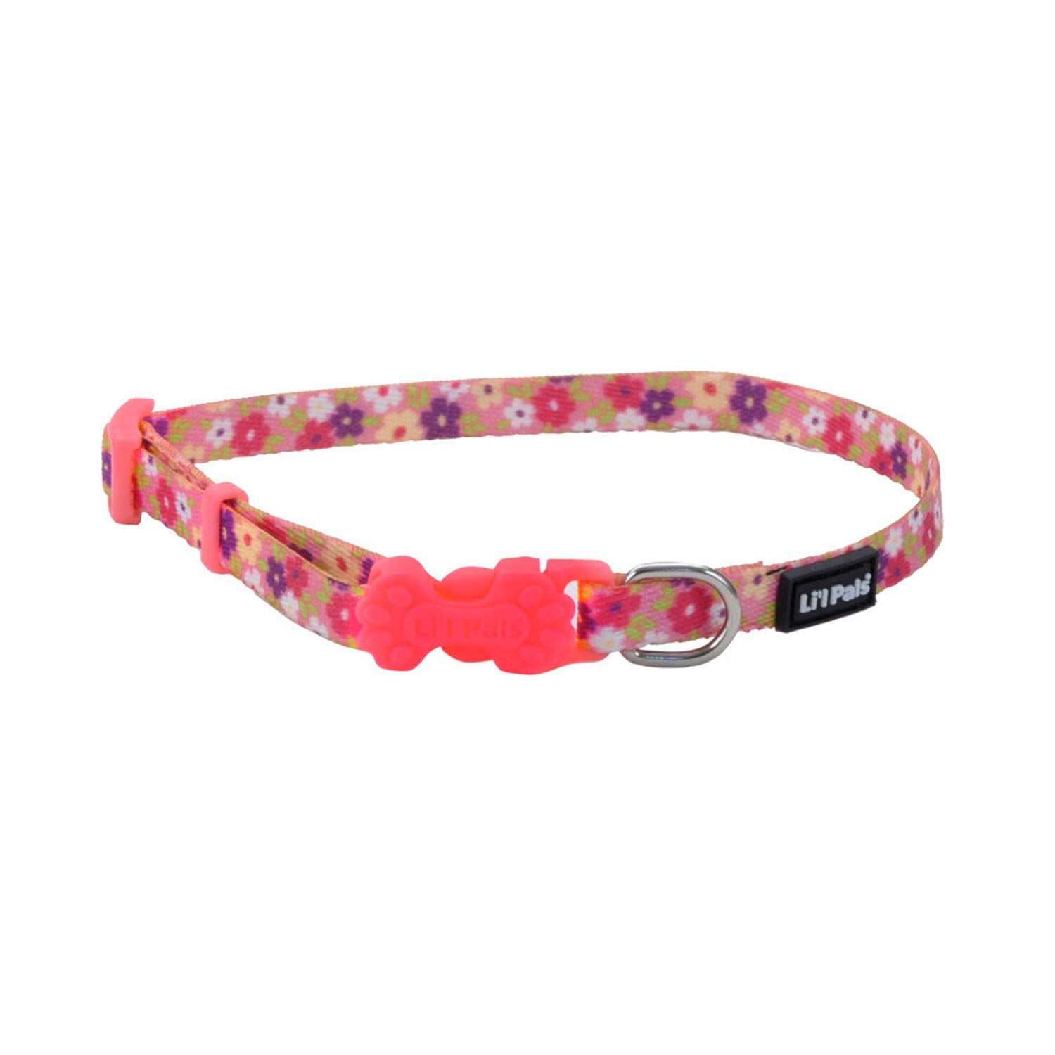Coastal Pets Li'l Pals Adjustable Patterned Dog Collar, Daisy