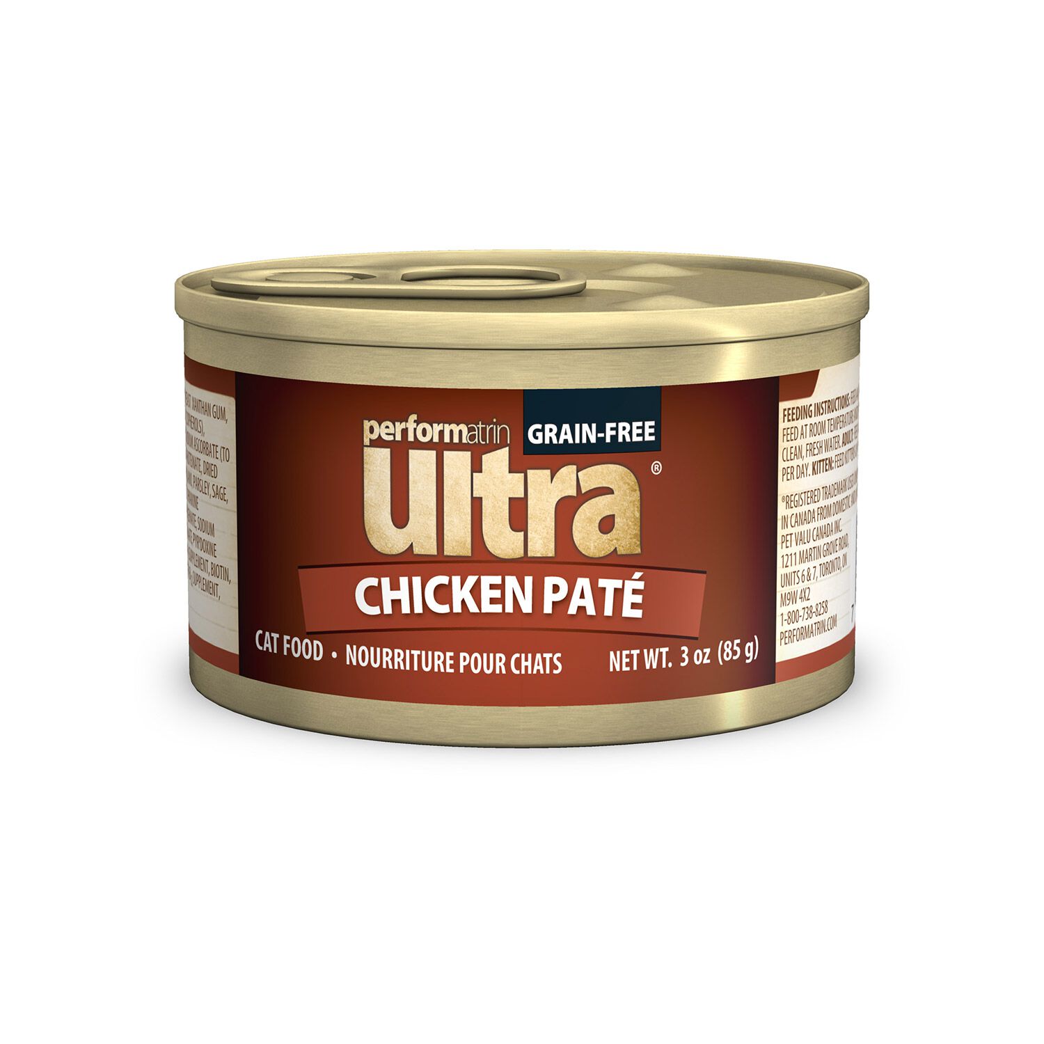 Performatrin Ultra Grain-Free Chicken Pate Recipe Wet Cat Food