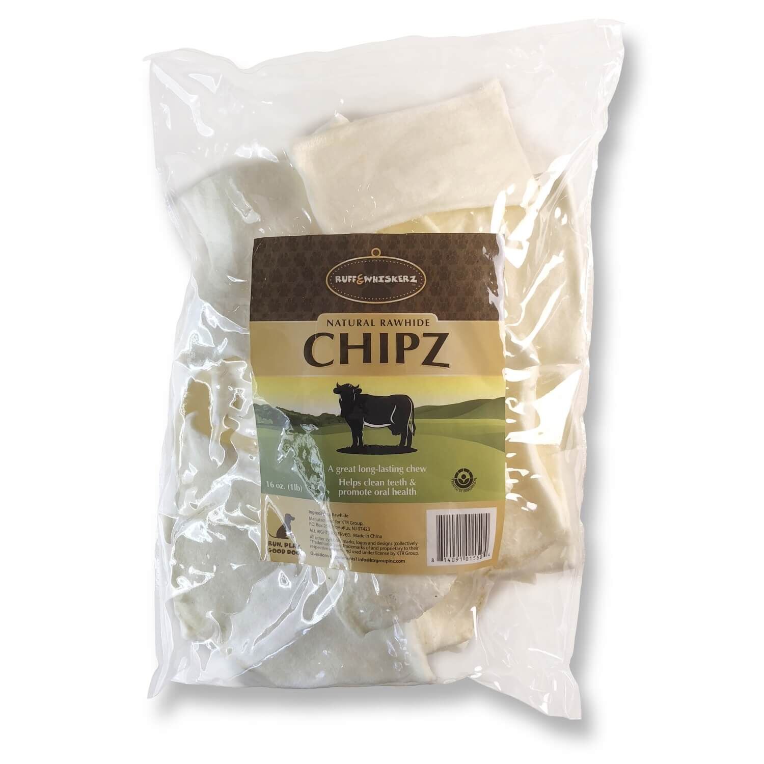 Ruff & Whiskerz Natural Rawhide Chipz Dog Treats