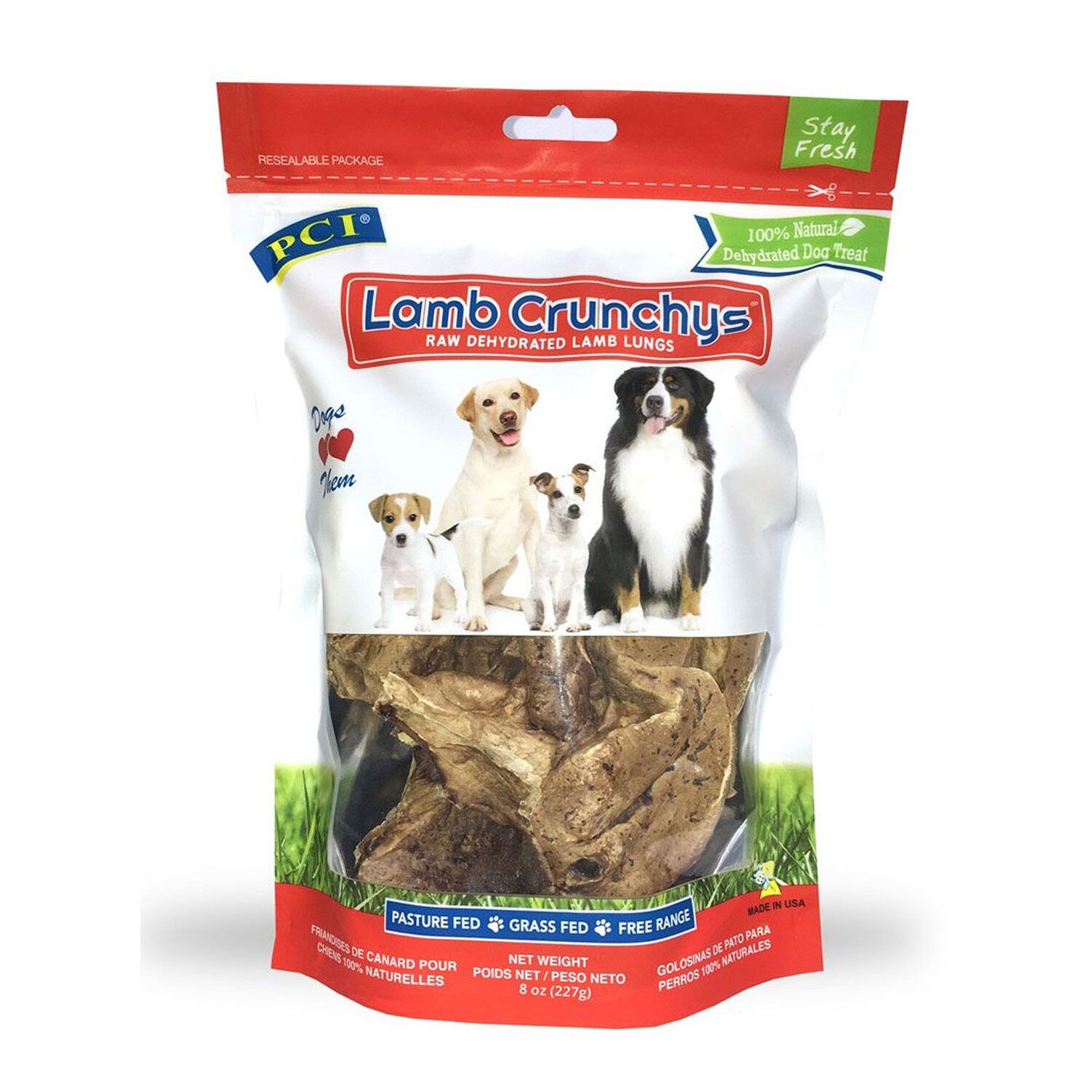 Pet Center Lamb Crunchys Raw Dehydrated Dog Treat