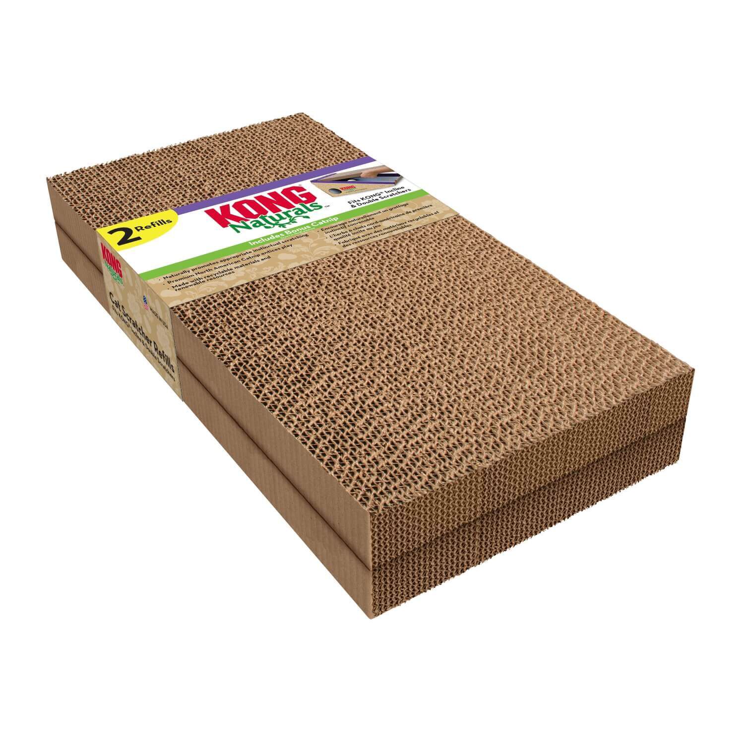 Kong Naturals Cat Scratcher Refills For Incline And Double Cat Scratchers