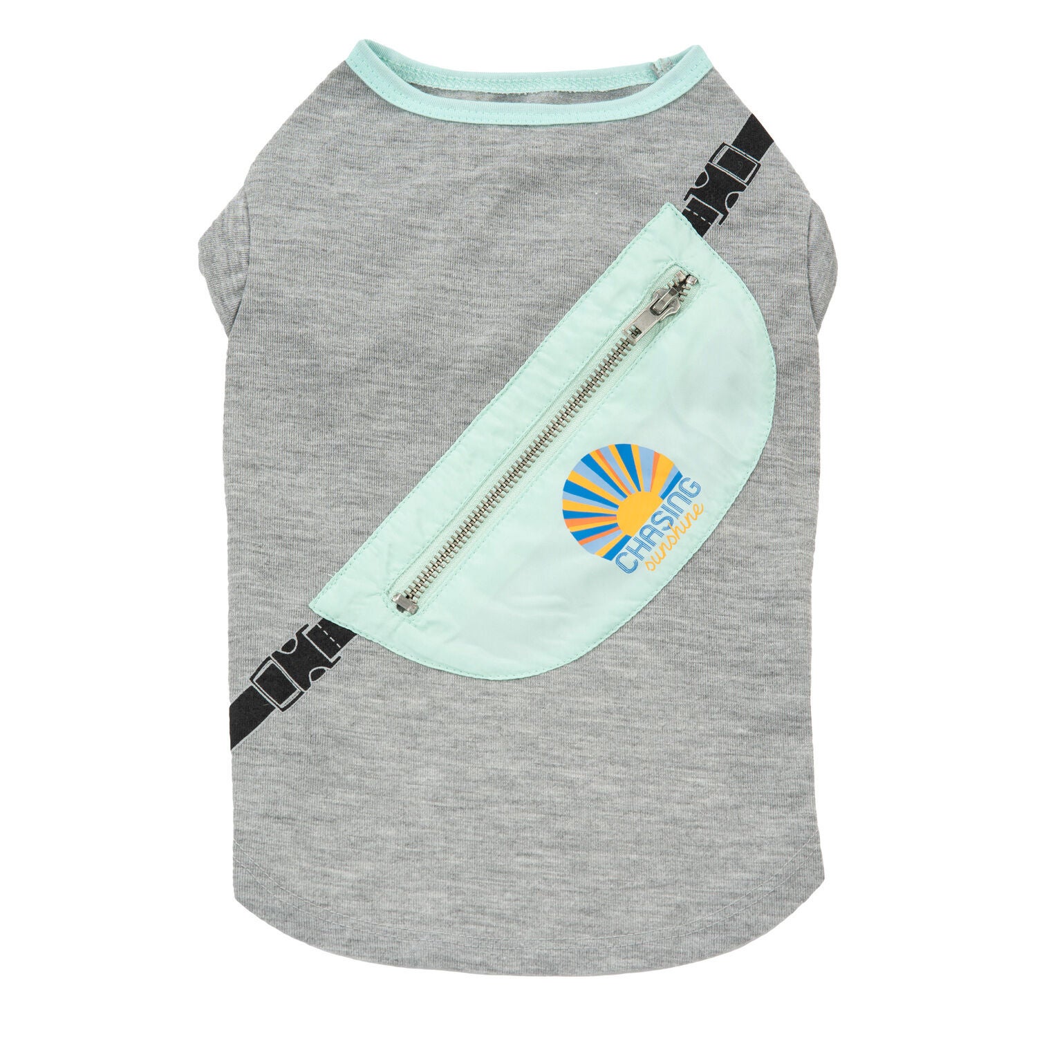 Simply Dog Crossbody Bag Dog T-Shirt With Zipper Pocket