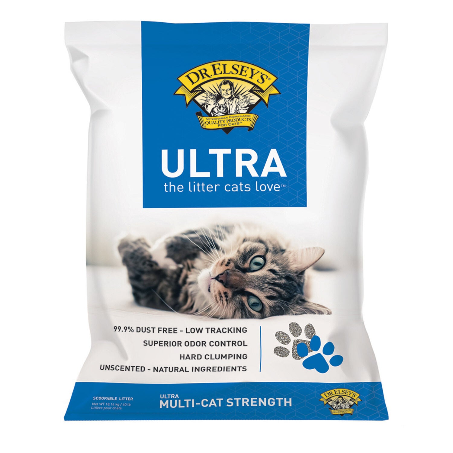 Dr. Elsey's Ultra All Natural Hard Clumping Unscented Cat Litter