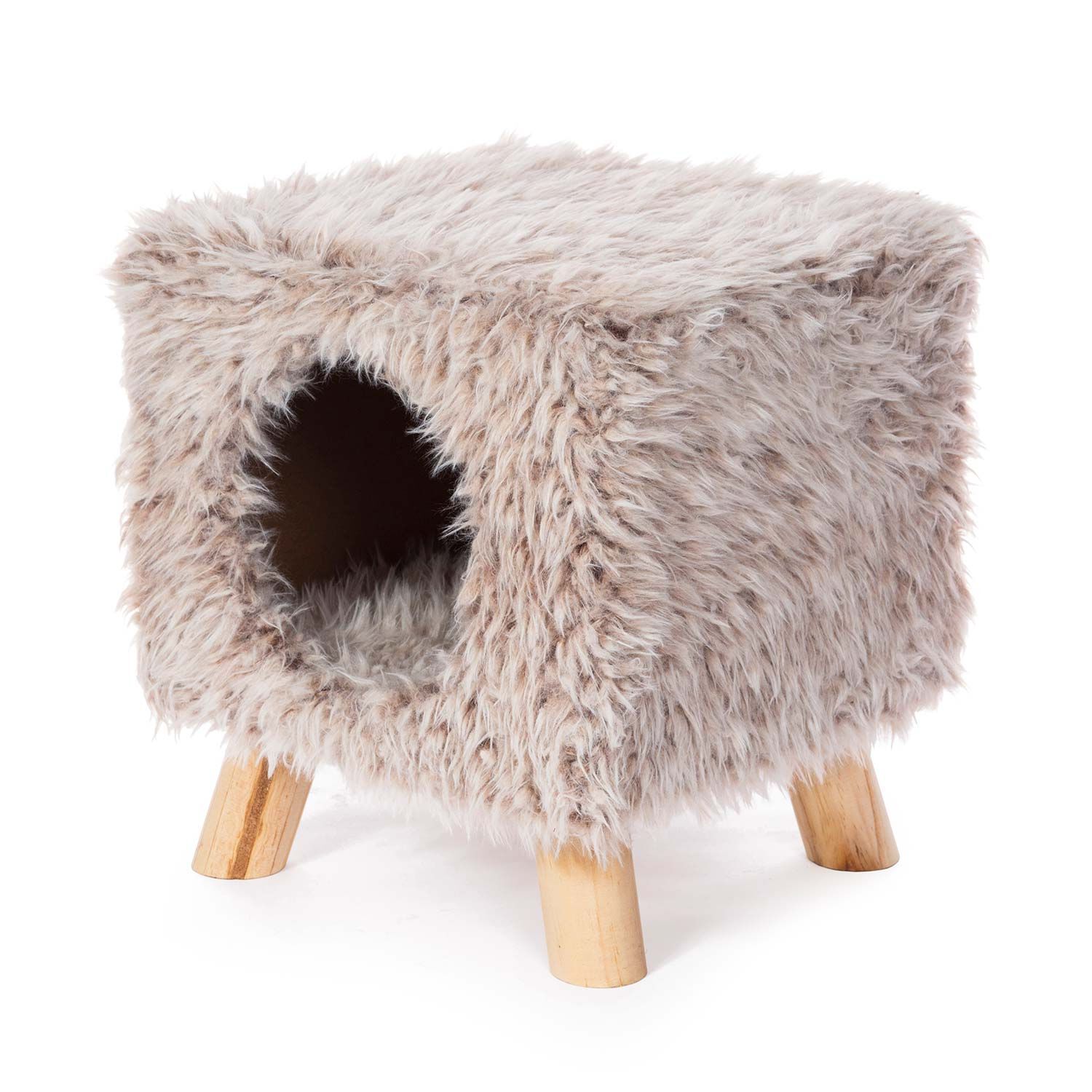 Prevue Pet Products Cozy Cube Plush Cat Furniture, 12"