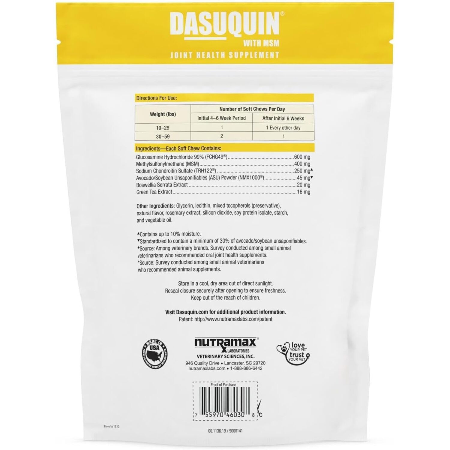 Nutramax Dasuquin Joint Health Supplement For Large Dogs, 84Ct