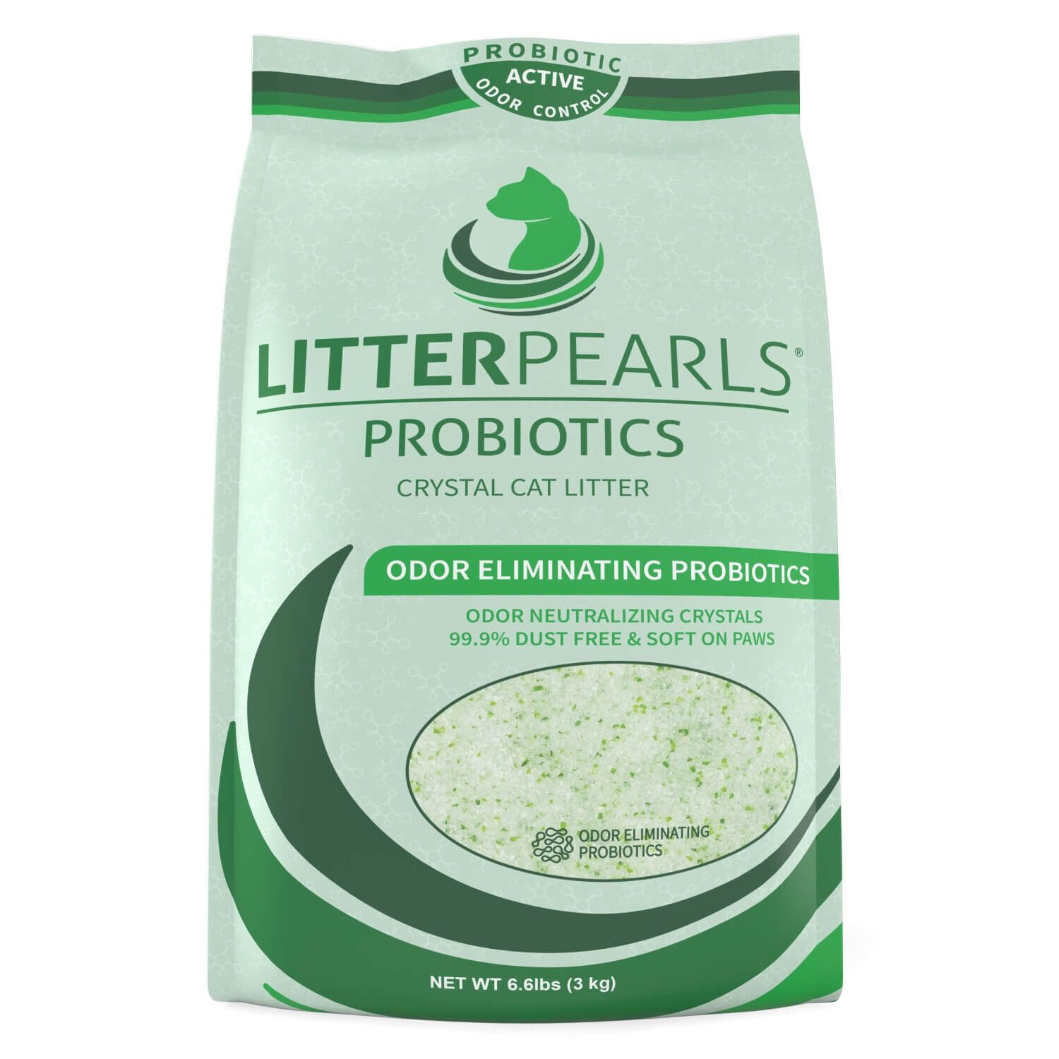 Litter Pearls Odor Eliminating Probiotics Dust Free Cat Litter