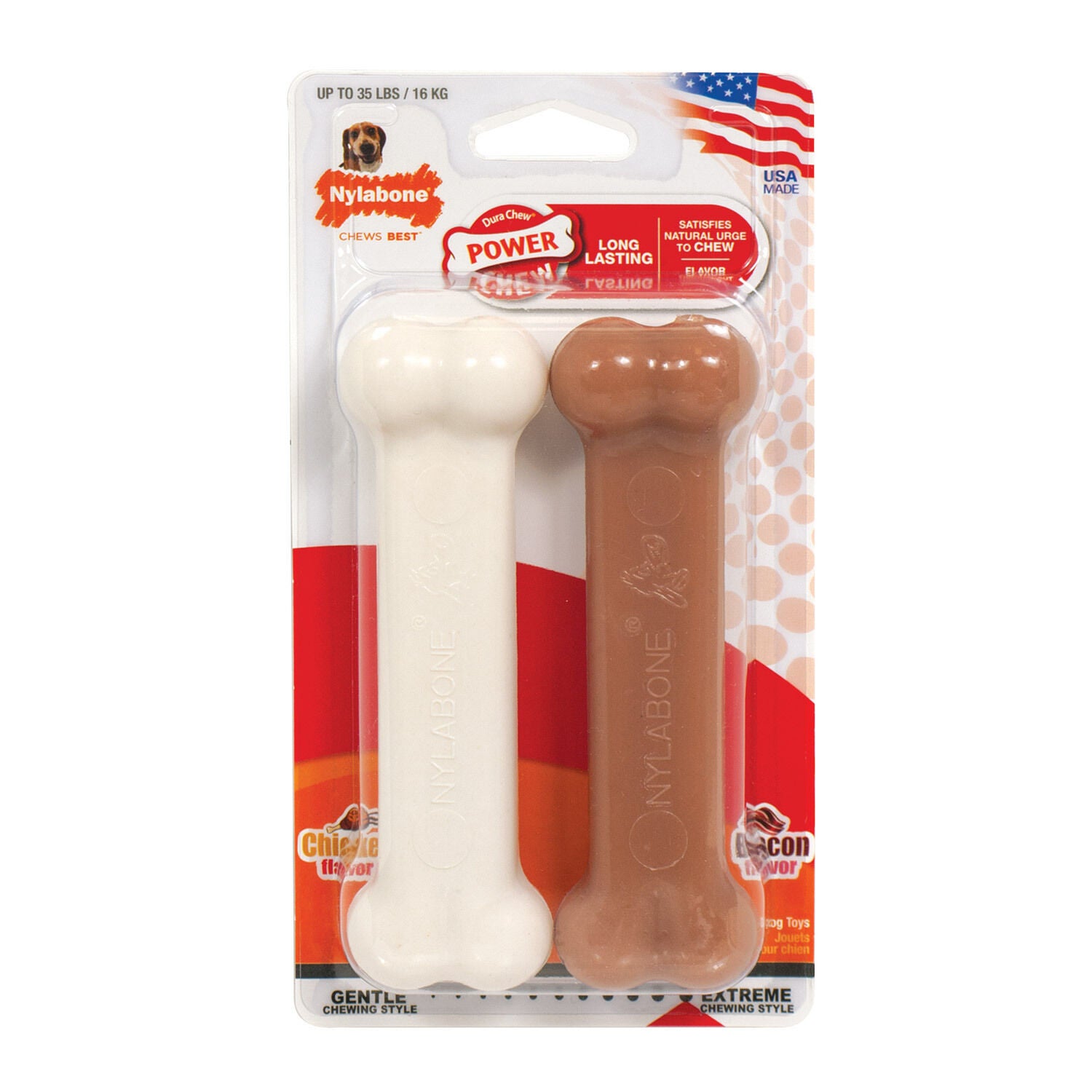 Dura Chew Twin Pack Bacon & Chicken Flavor