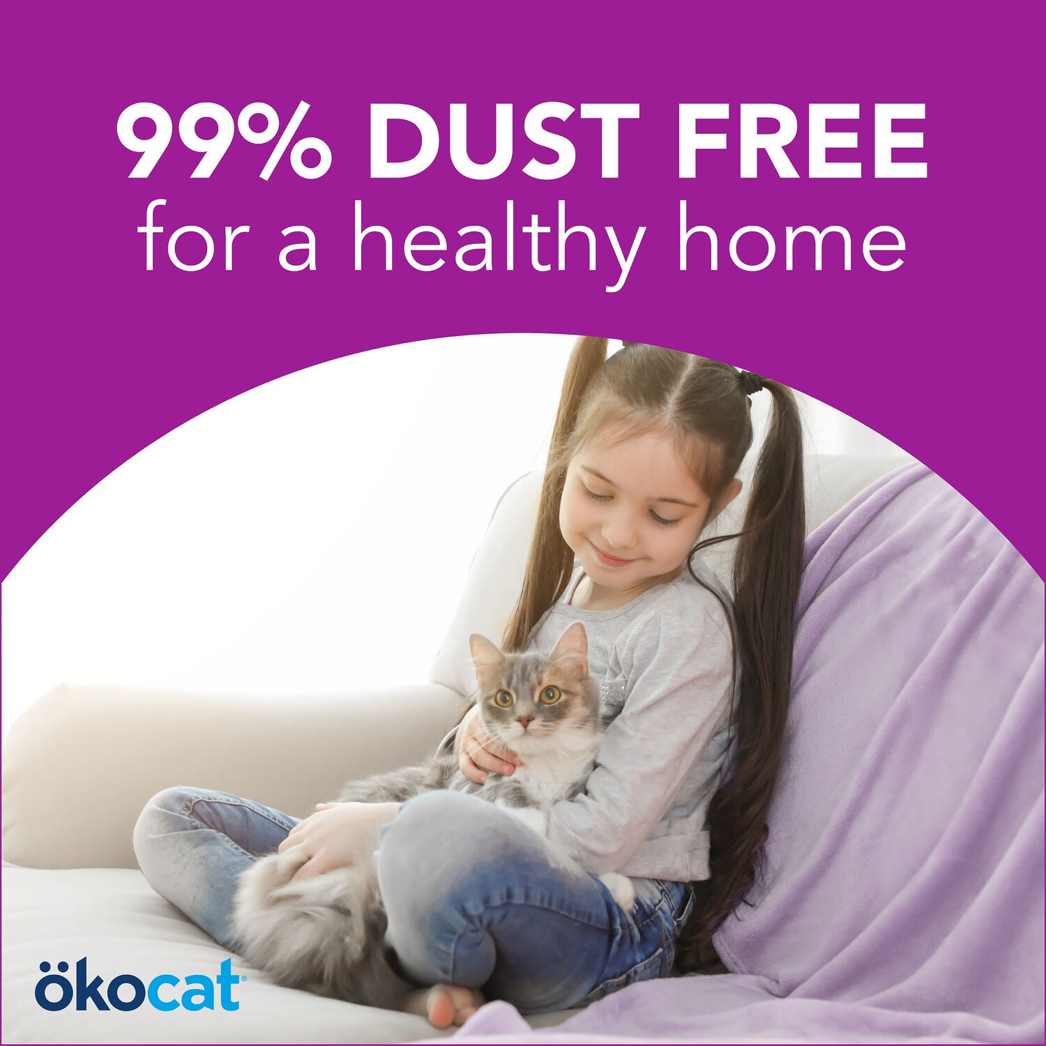 Okocat Low Tracking Clumping Wood Cat Litter