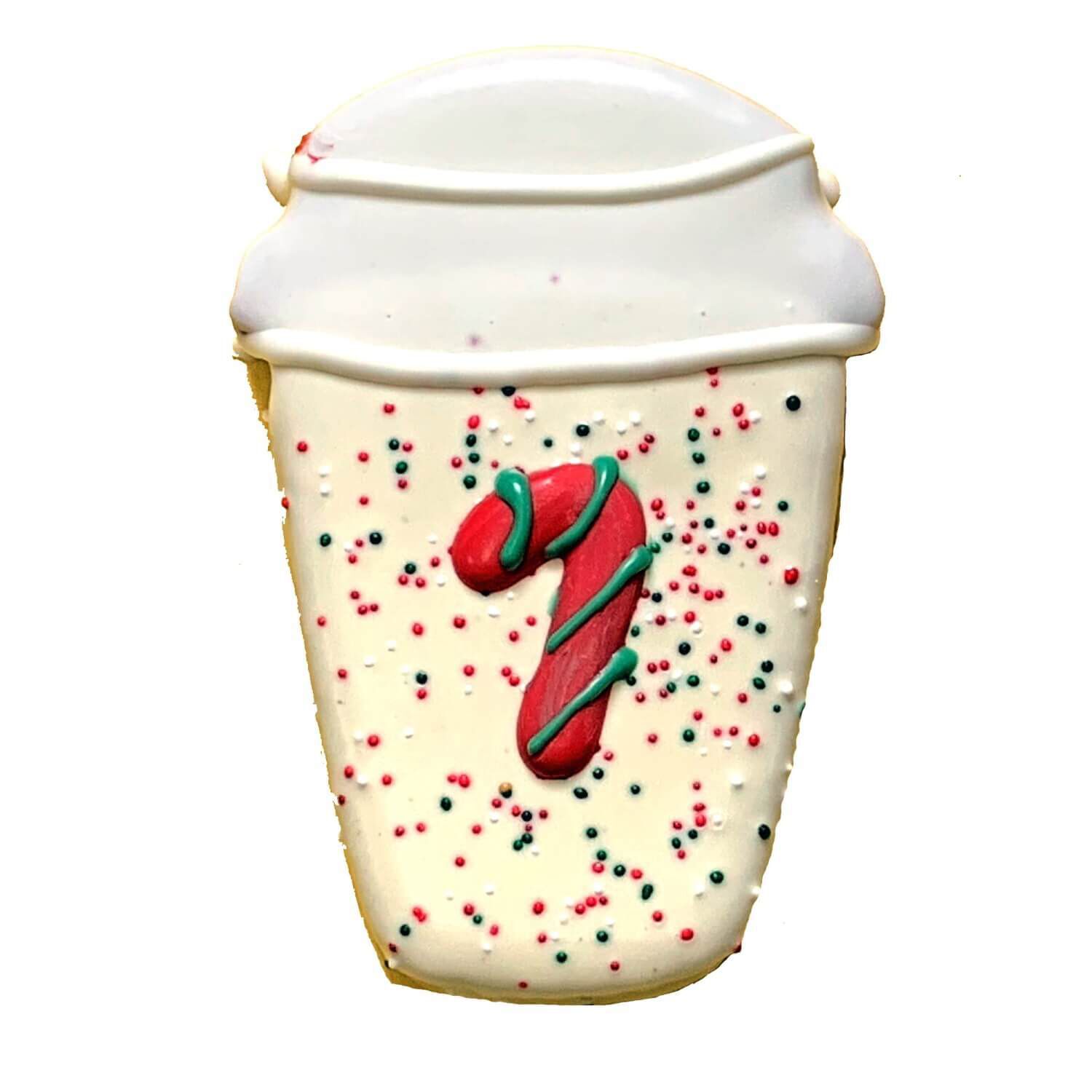 Pawsitively Gourmet Peppermint Latte Hand Decorated Dog Cookies