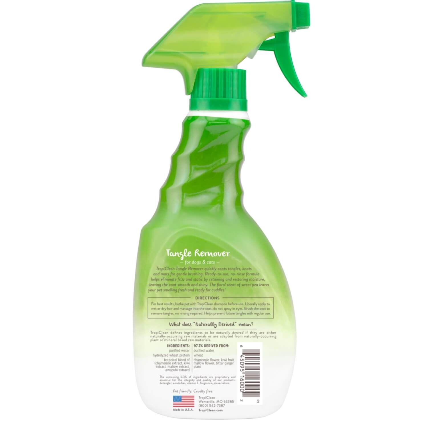 Tropiclean Sweet Pea Tangle Remover Spray For Dogs & Cats