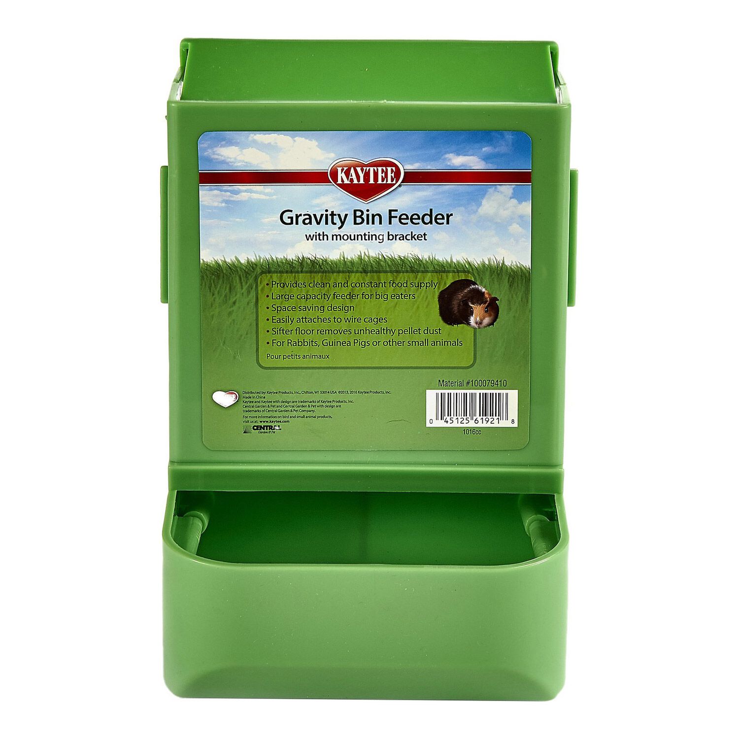 Kaytee Gravity Bin Feeder With Bracket For Small Animals