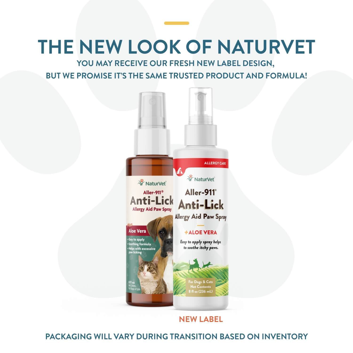 Naturvet Aller-911 Anti-Lick Topical Paw Spray For Dogs & Cats