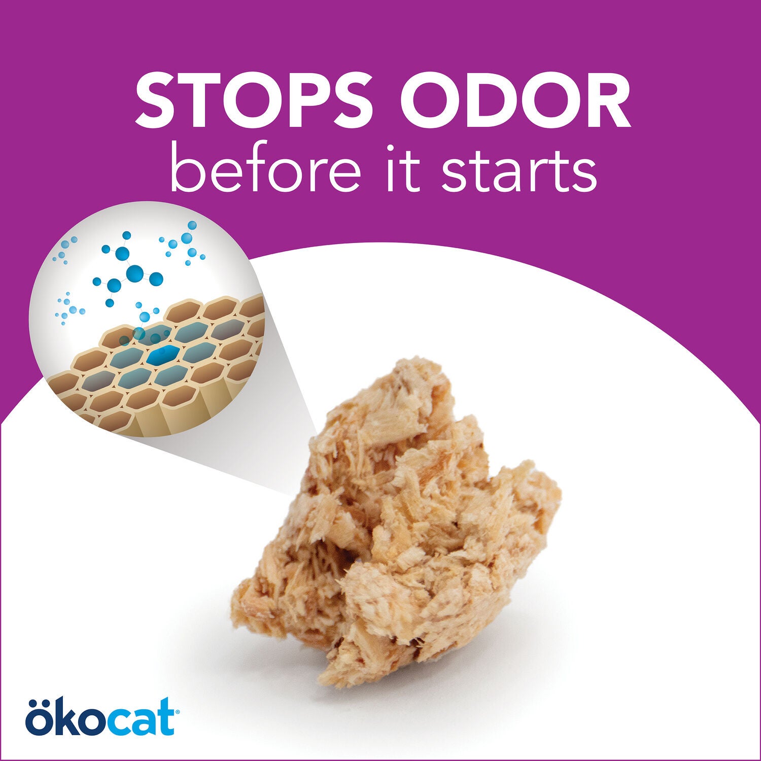 Okocat Low Tracking Clumping Wood Cat Litter