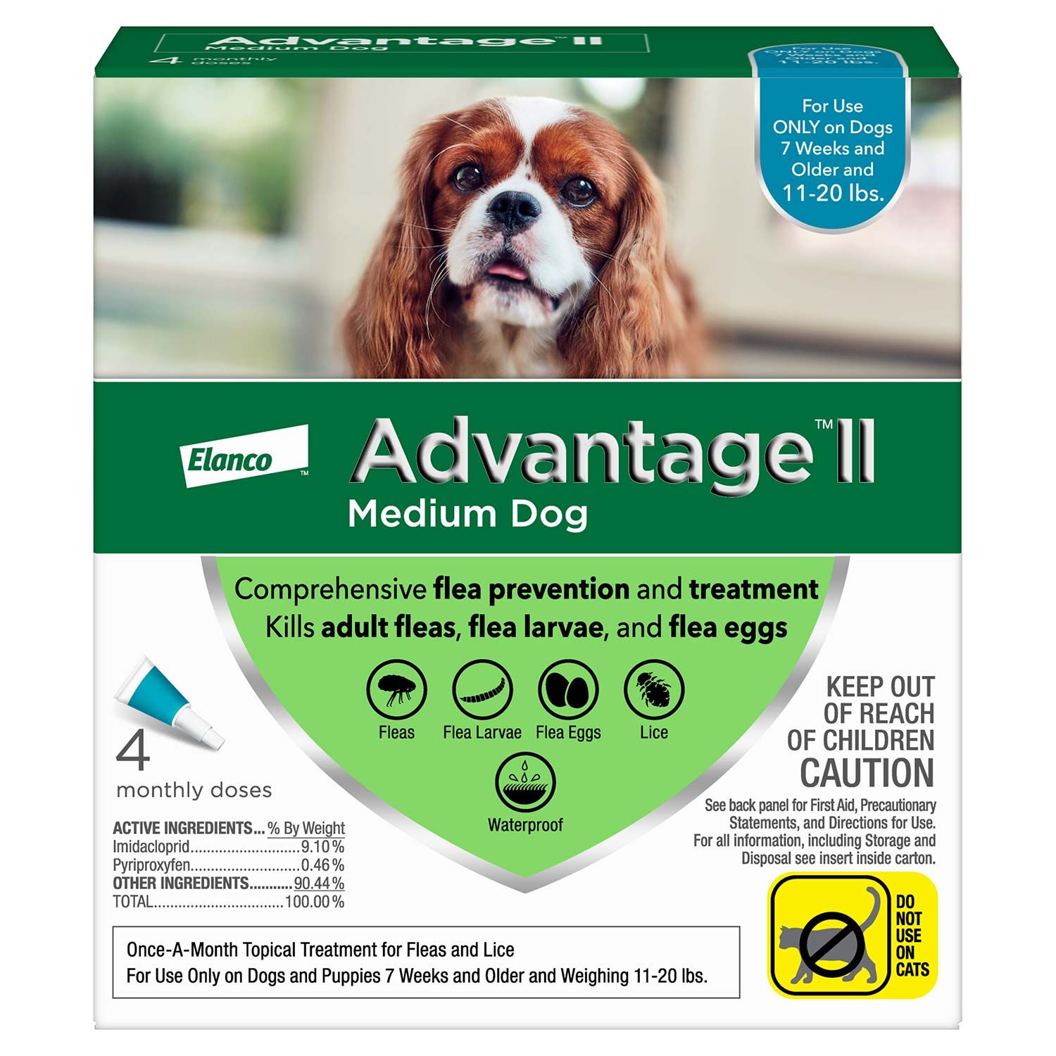 Advantage Ii Flea Treatment For Large Dogs, Over 55 Lbs