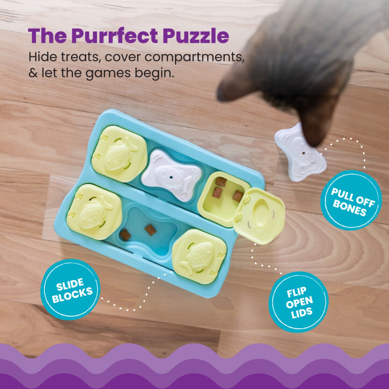 Catstages Nina Ottosson Kitty Cube Puzzle Cat Toy