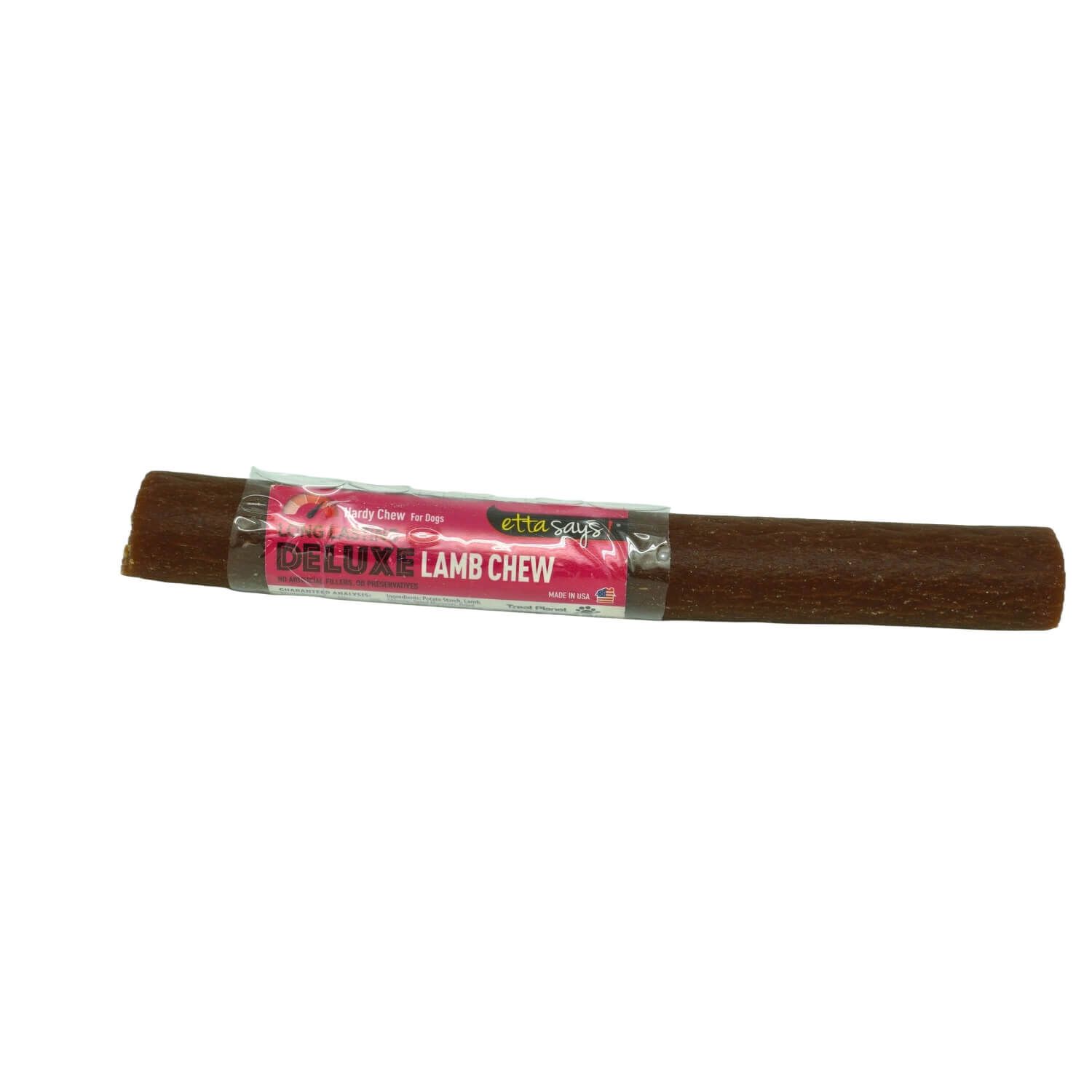 Etta Says! Deluxe Lamb Hard Chew Dog Treats, 7In