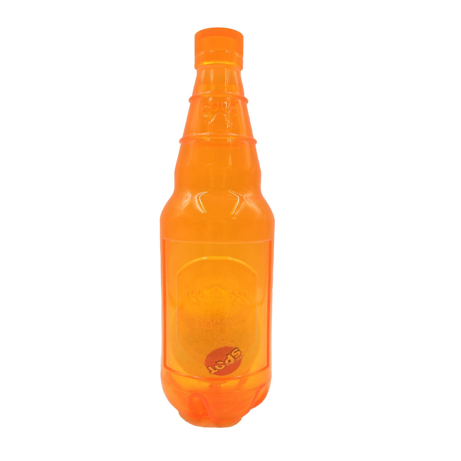 Spot Ball In A Soda Bottle Tough Squeaky Dog Toy, Assorted Colors