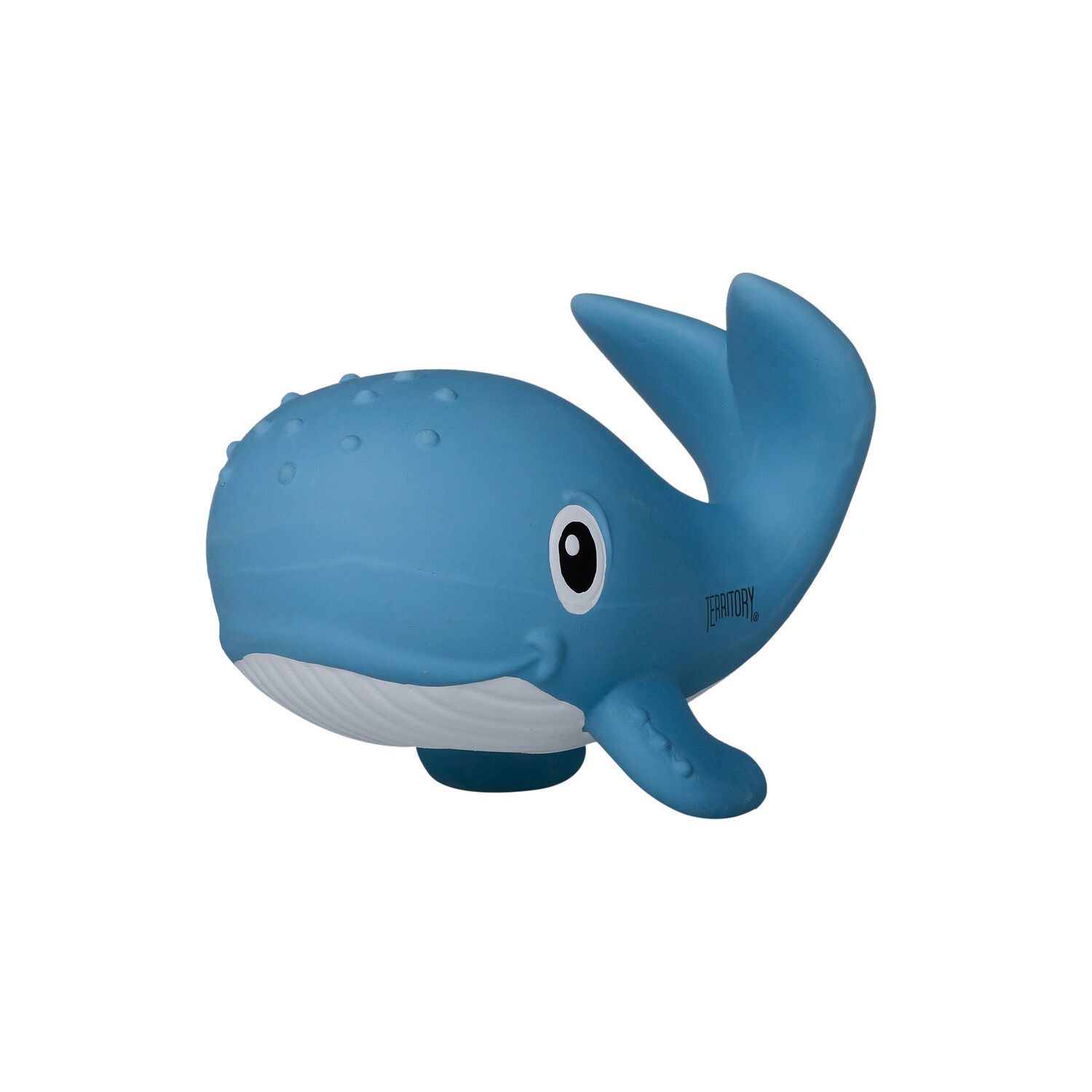 Territory Natural Rubber Whale With Squeaker Dog Toy, 7"