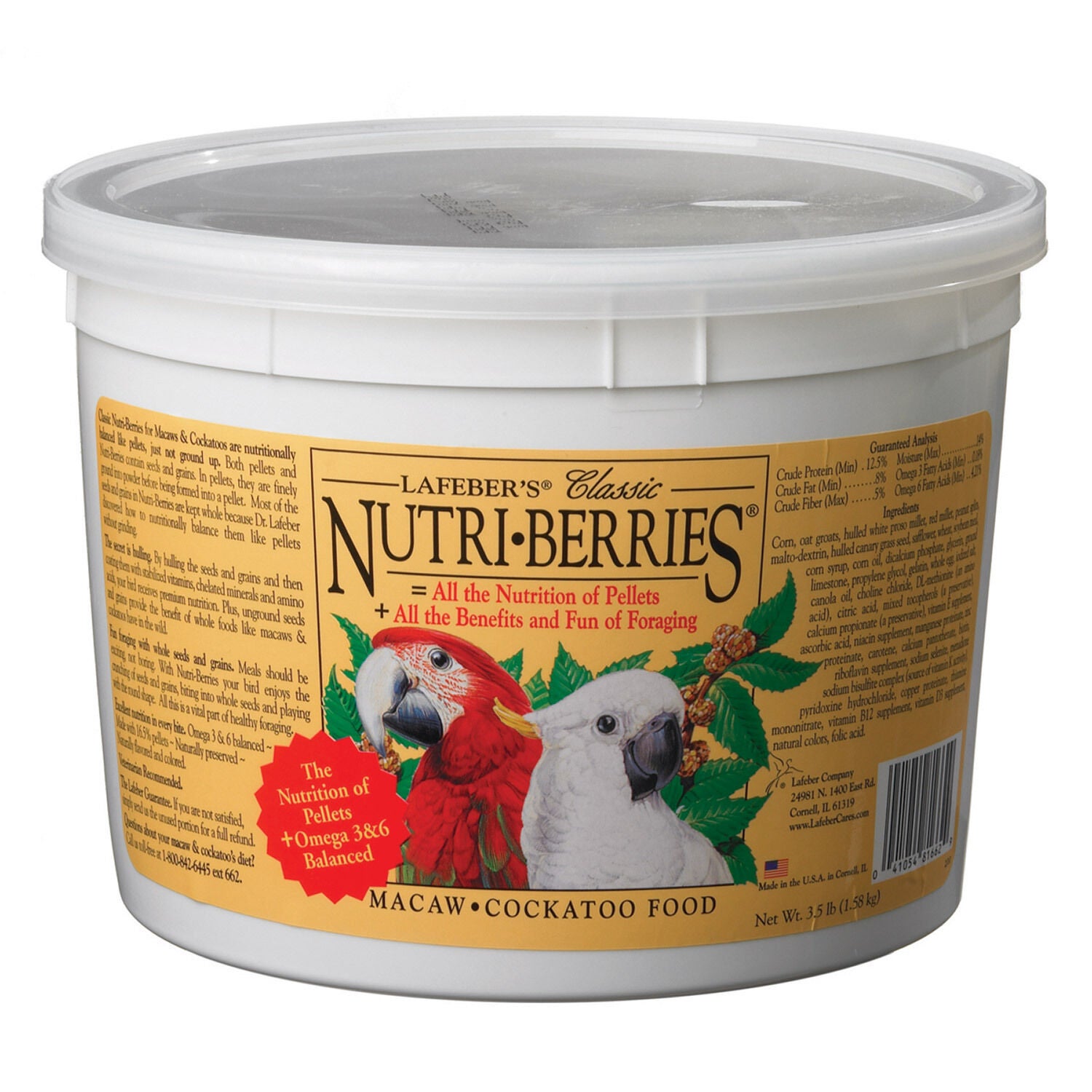 Classic Nutri-Berries For Macaws Bird Food