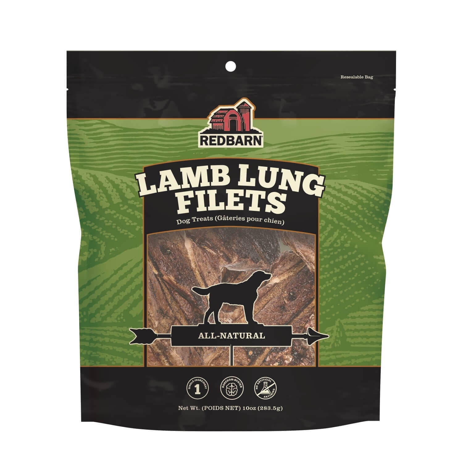 Redbarn All Natural Lamb Lung Fillets Dog Treats