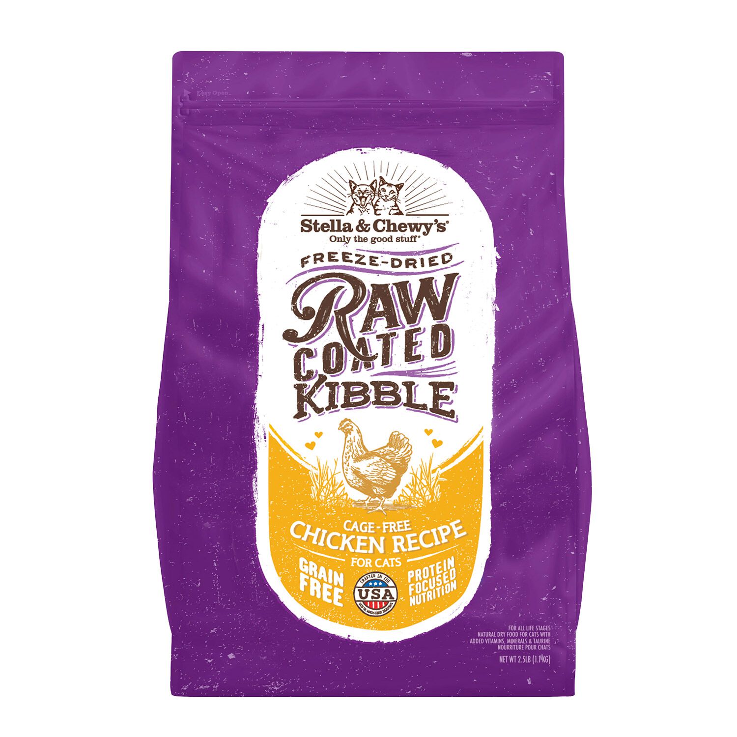 Stella & Chewy's Raw Coated Cage-Free Chicken Recipe Dry Cat Food