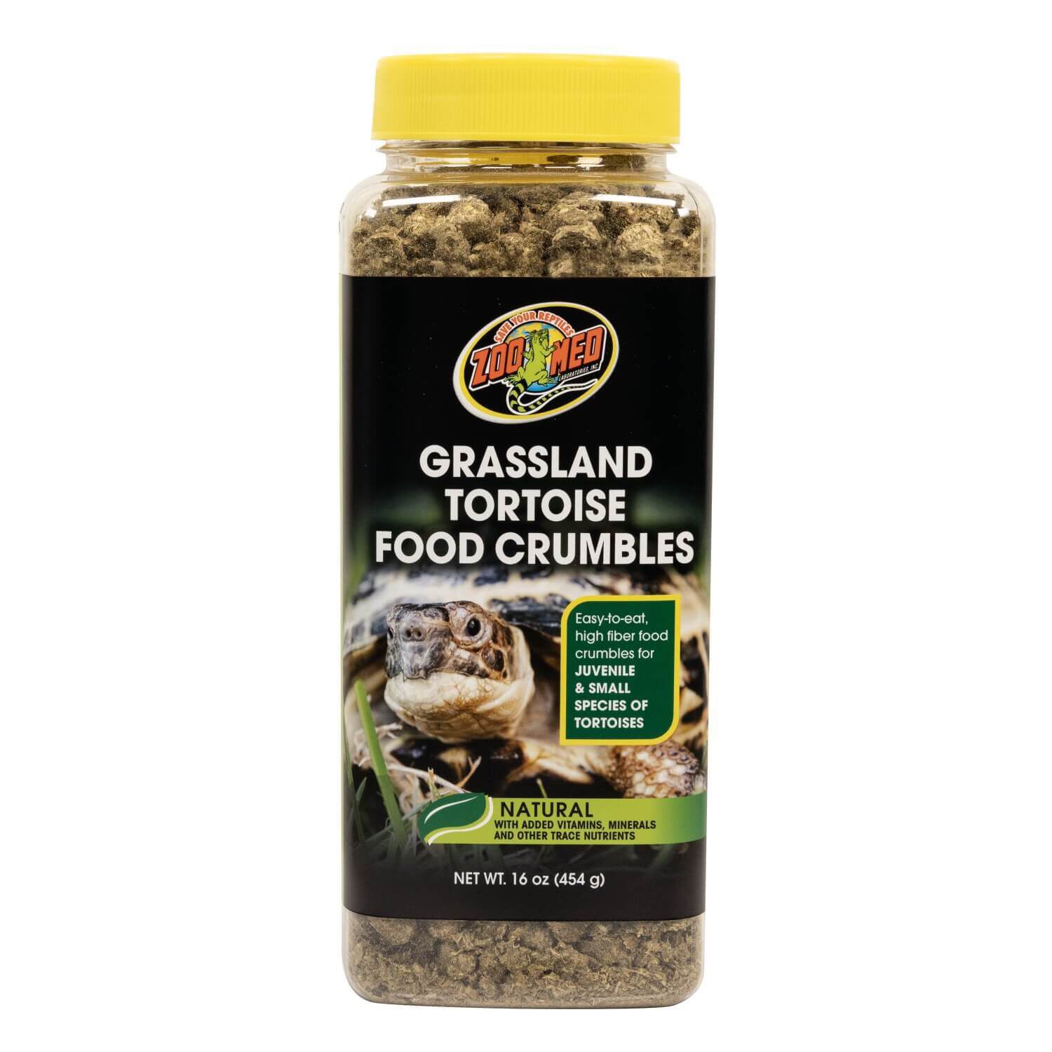 Zoo Med Natural Grassland Tortoise Food Crumbles, 16 Oz