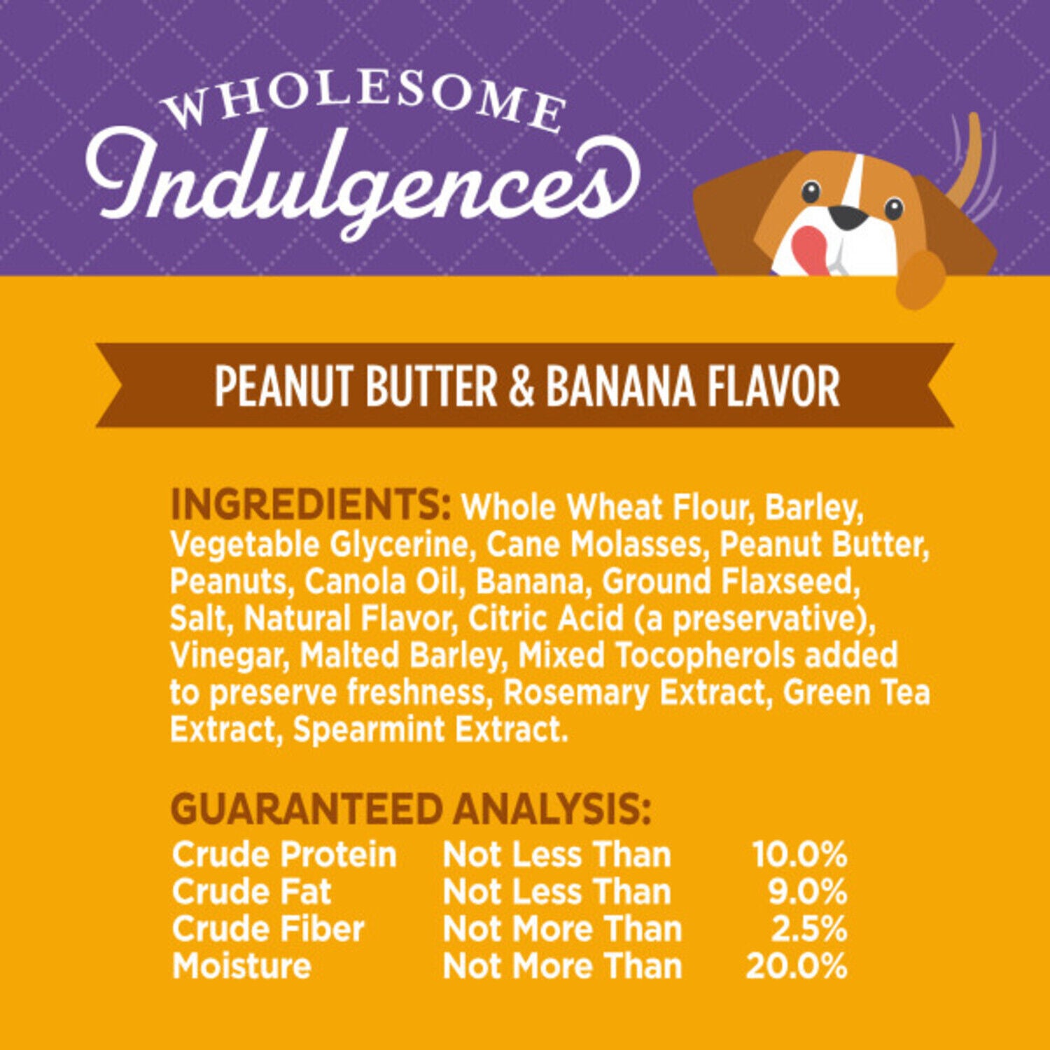 Old Mother Hubbard Wholesome Indulgences Peanut Butter & Banana Flavor Natural Dog Treats, 10 Ounces