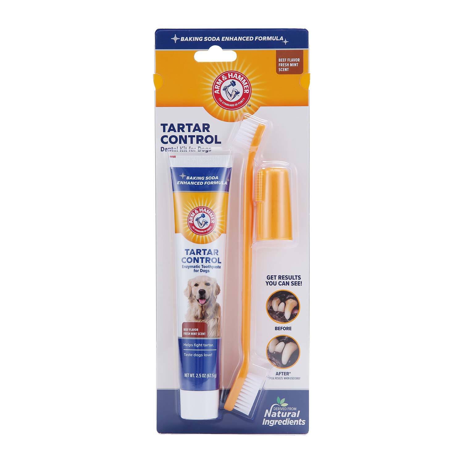 Arm & Hammer Tartar Control Kit For Dogs - Beef Flavor