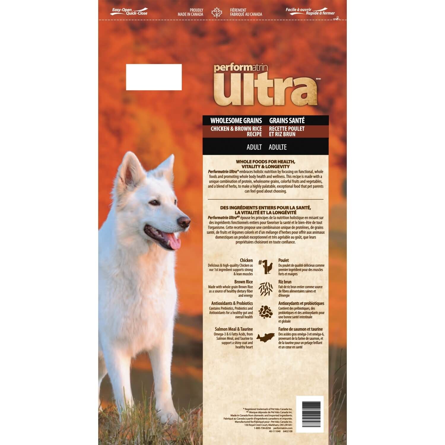 Performatrin Ultra Wholesome Grains Chicken & Brown Rice Adult Dry Dog Food
