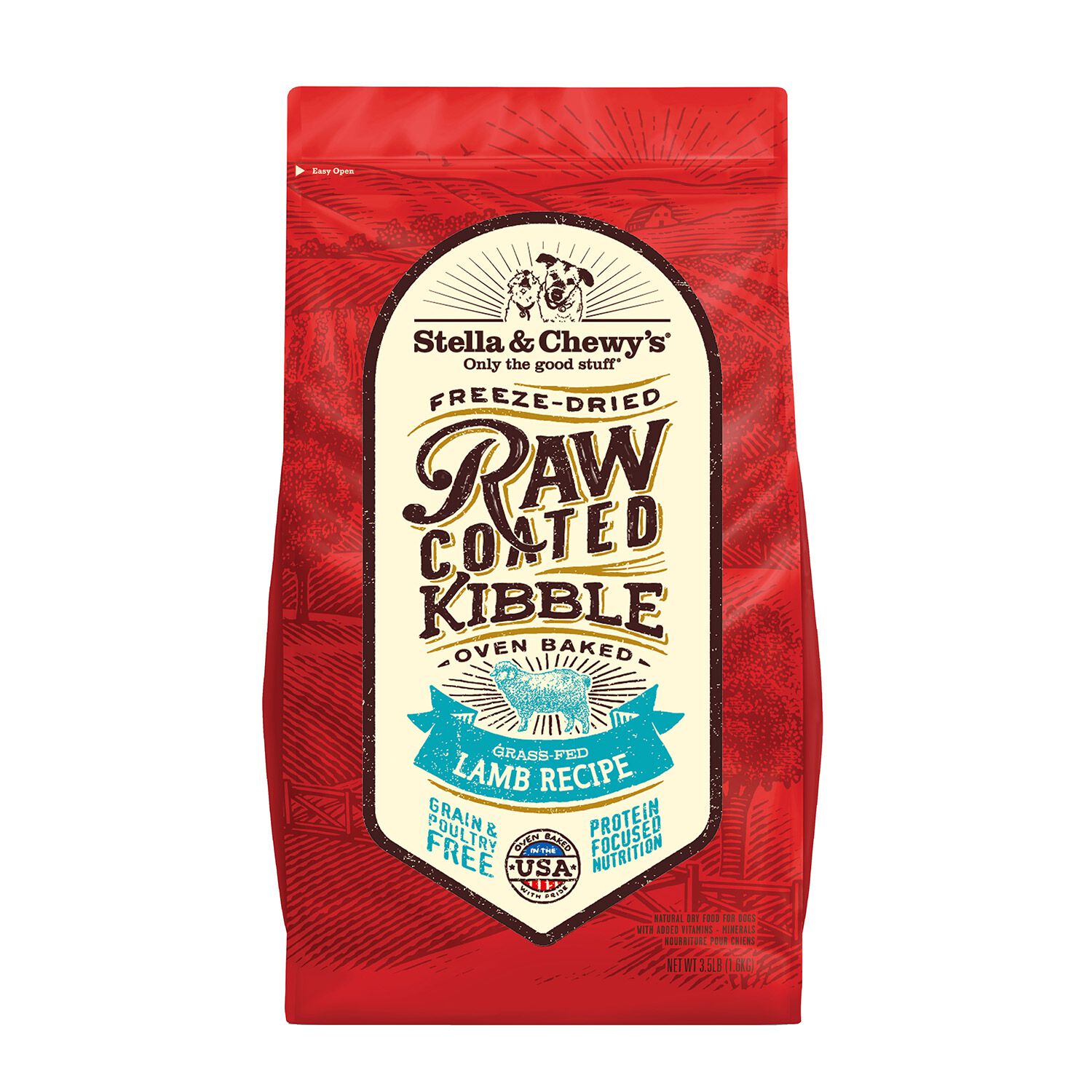 Stella & Chewy's Raw Coated Grass Fed Lamb Recipe Dog Food