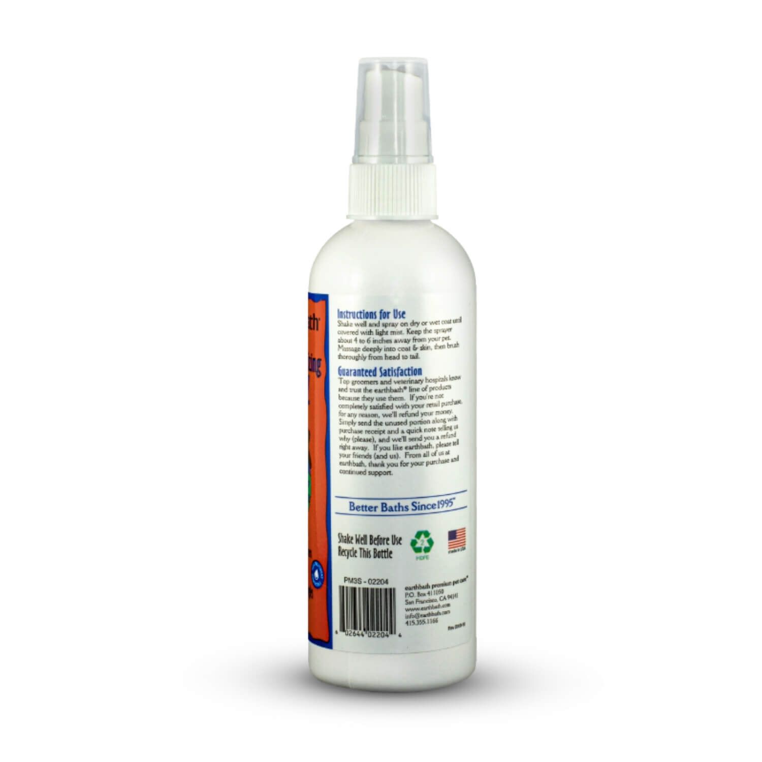 Earthbath 3-In-1 Deodorizing Dog Spray, Mango Tango