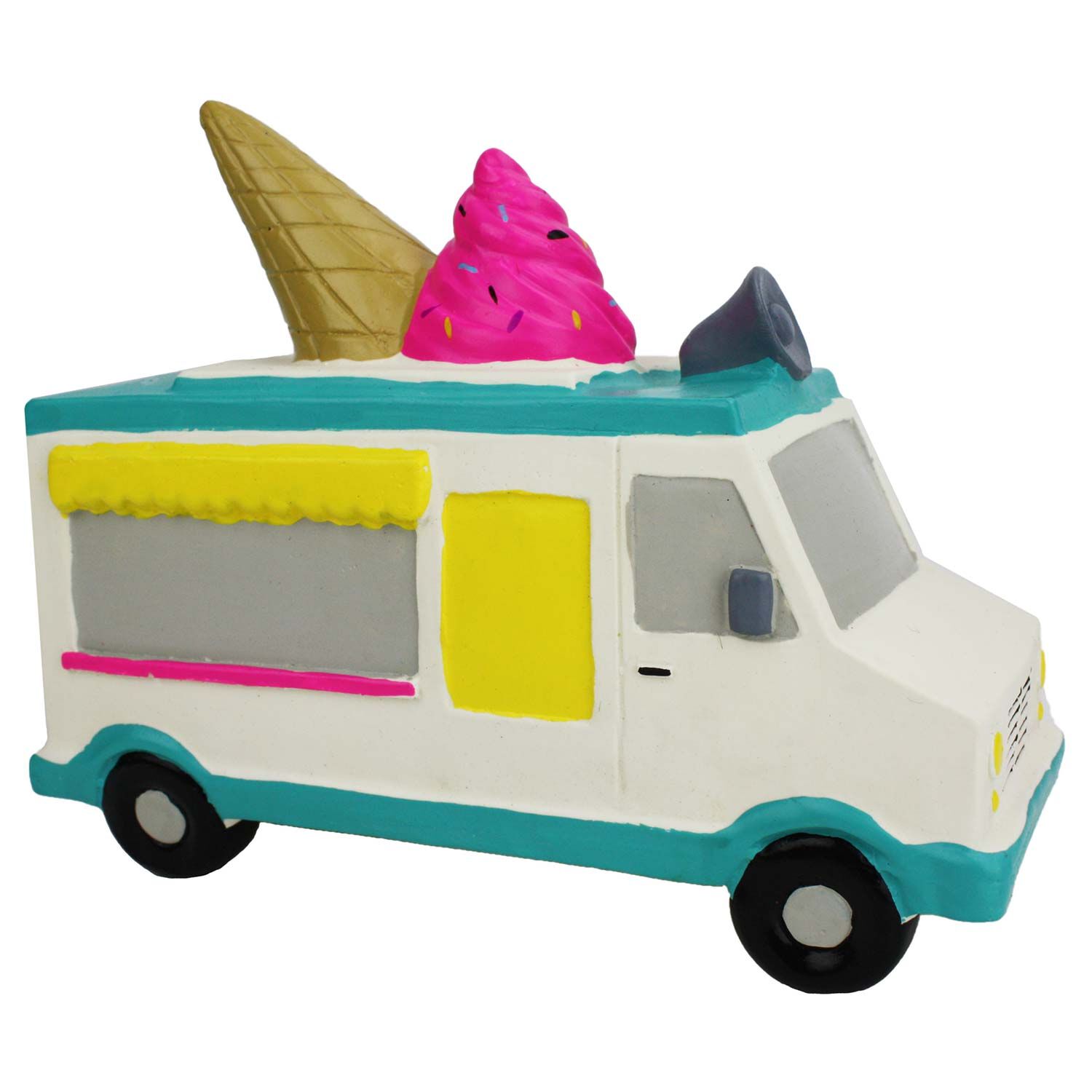 Multipet Ice Cream Truck Squeaky Dog Toy, Assorted Colors