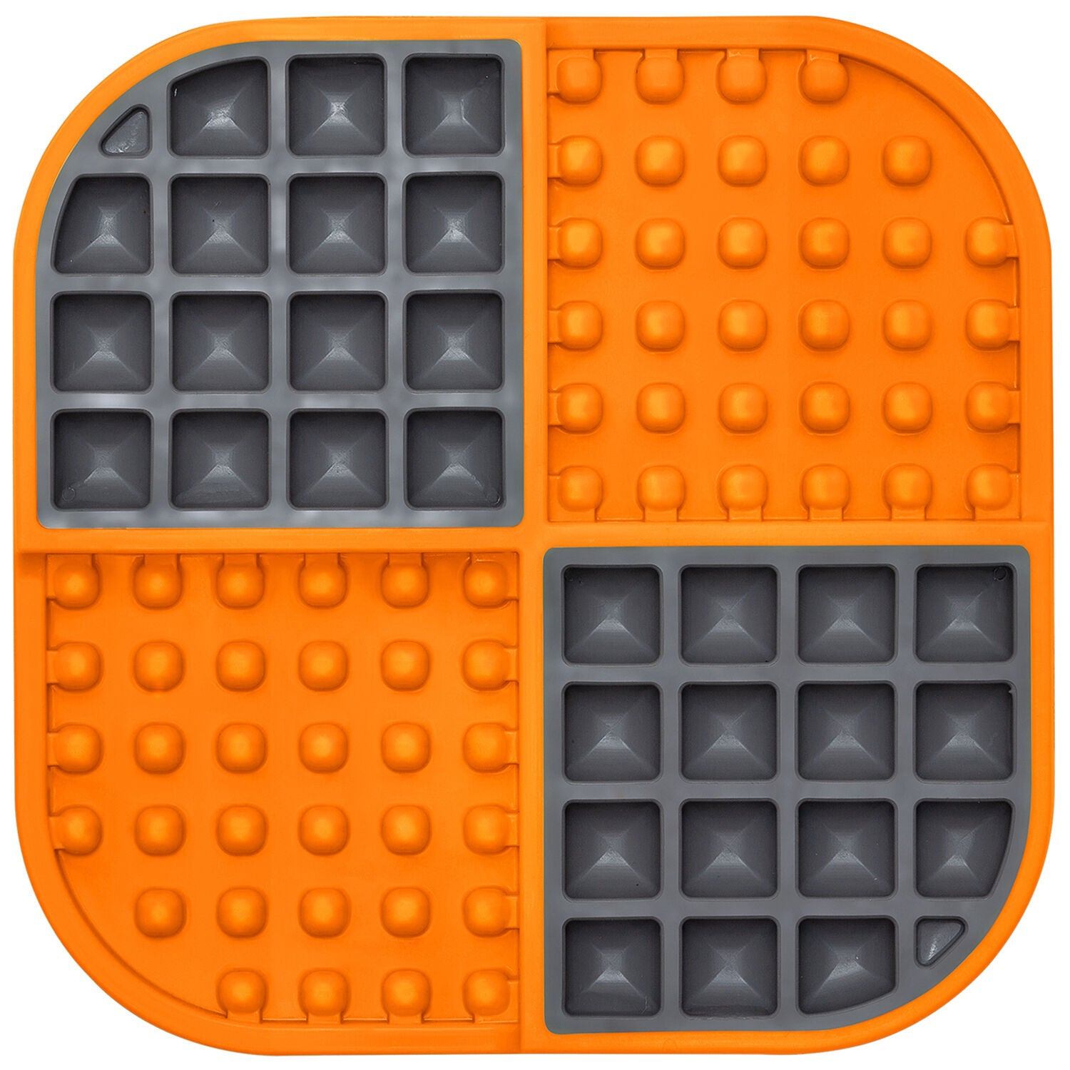 Lickimat Slomo Textured Slow Feeder For Small Dogs, Orange