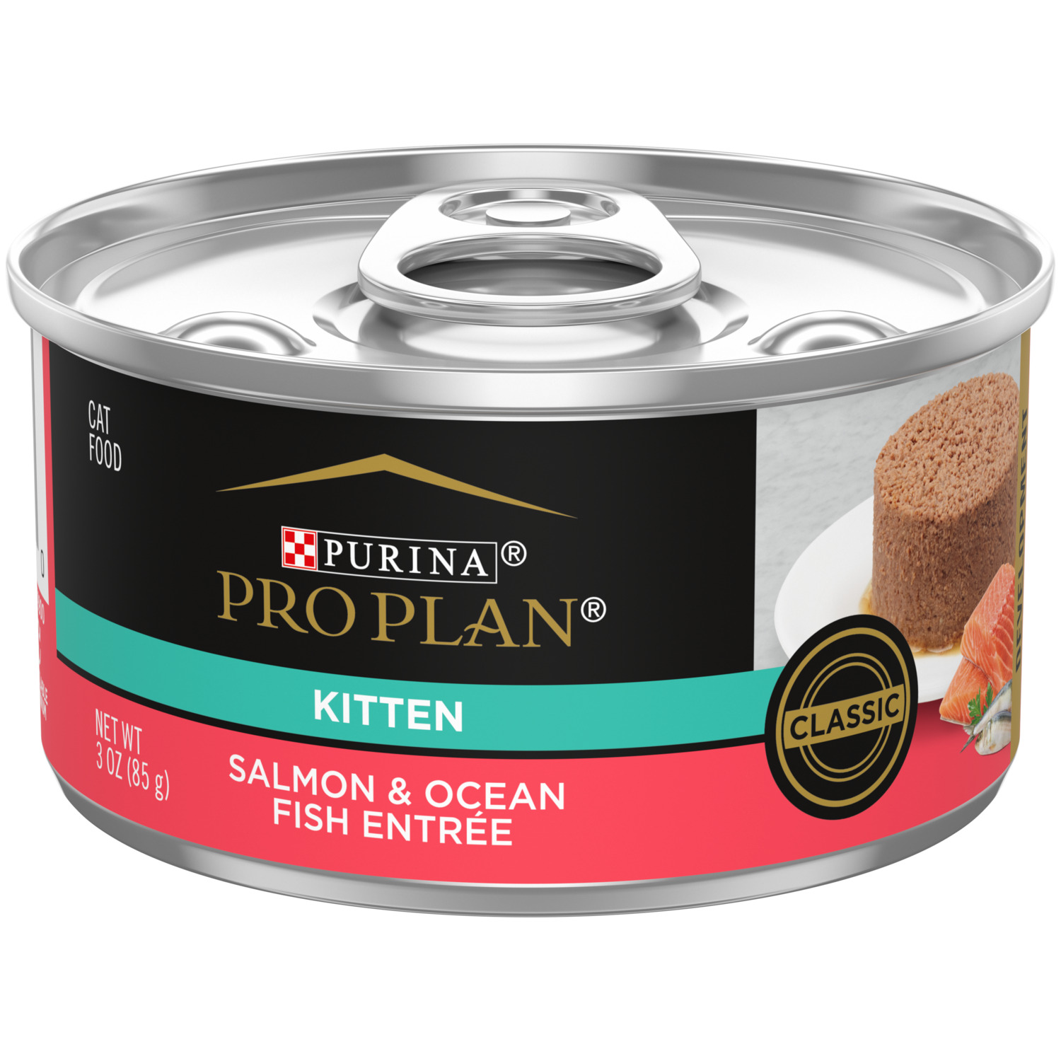 Purina Pro Plan Wet Kitten Food Pate, Salmon And Ocean Fish Entree, 3Oz