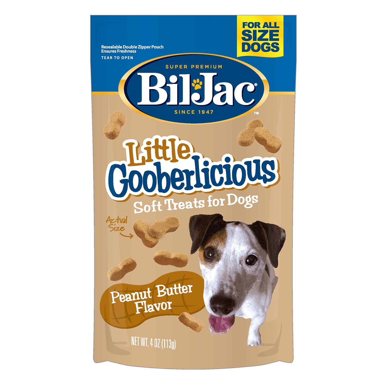 Bil-Jac Little Gooberlicious Peanut Butter Flavor Soft Dog Treats, 4-Oz