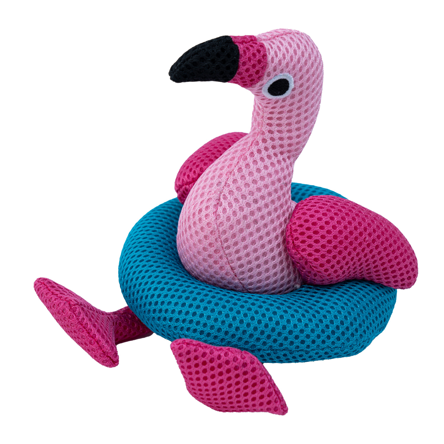Territory Flamingo Floating Mesh Dog Toy