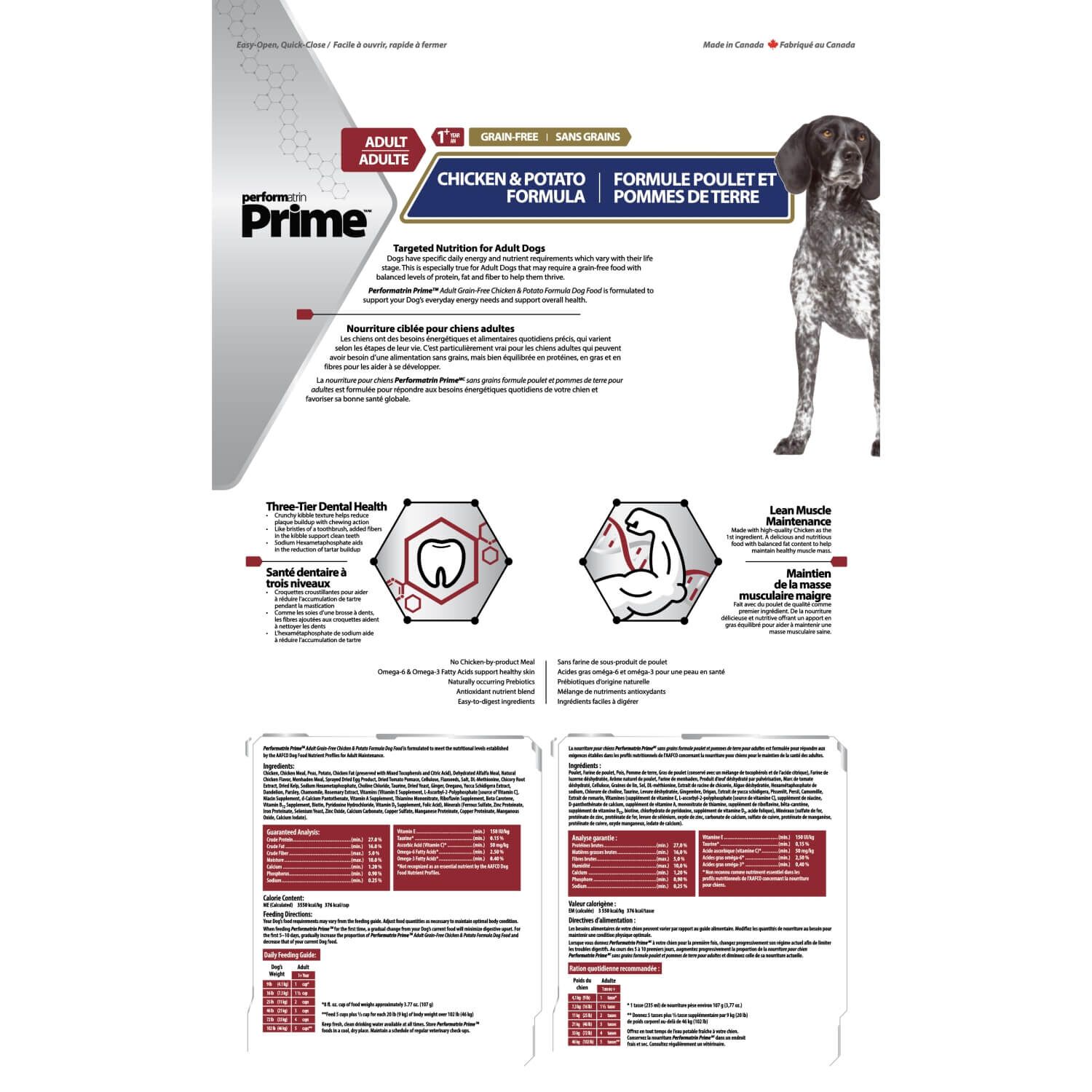 Performatrin Prime Adult Grain-Free Chicken & Potato Formula Dry Dog Food