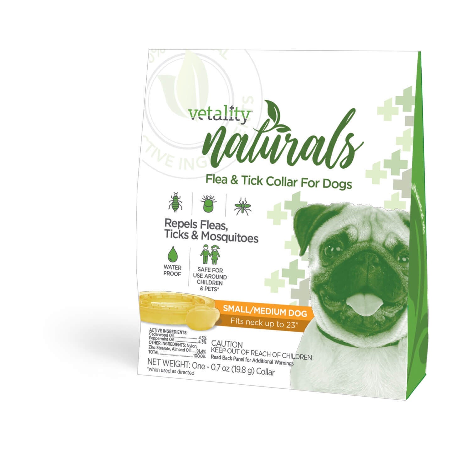 Vetality Naturals Flea & Tick Collar For Small-Medium Dogs - 4 Months Of Protection