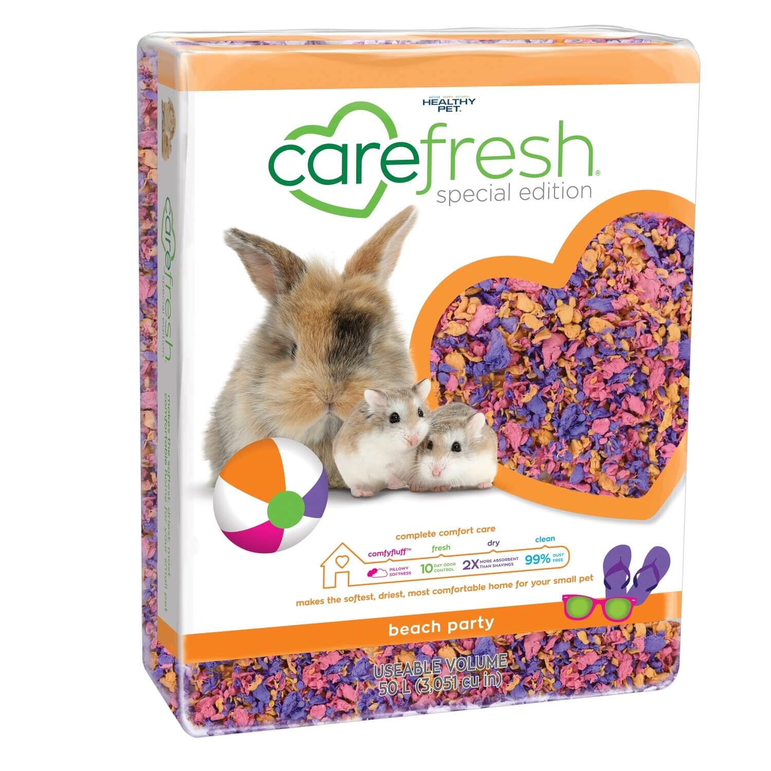 Carefresh Beach Party Pink, Purple, & Orange Small Animal Bedding