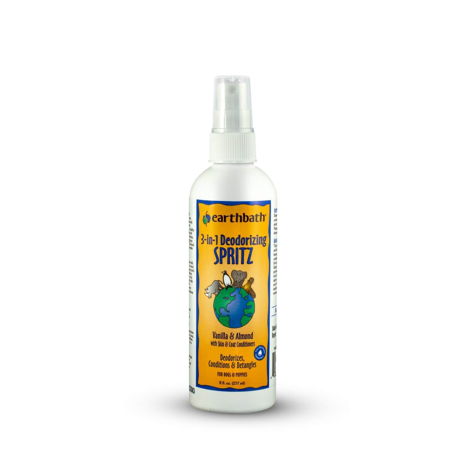 Earthbath 3-In-1 Deodorizing Dog Spray, Vanilla & Almond