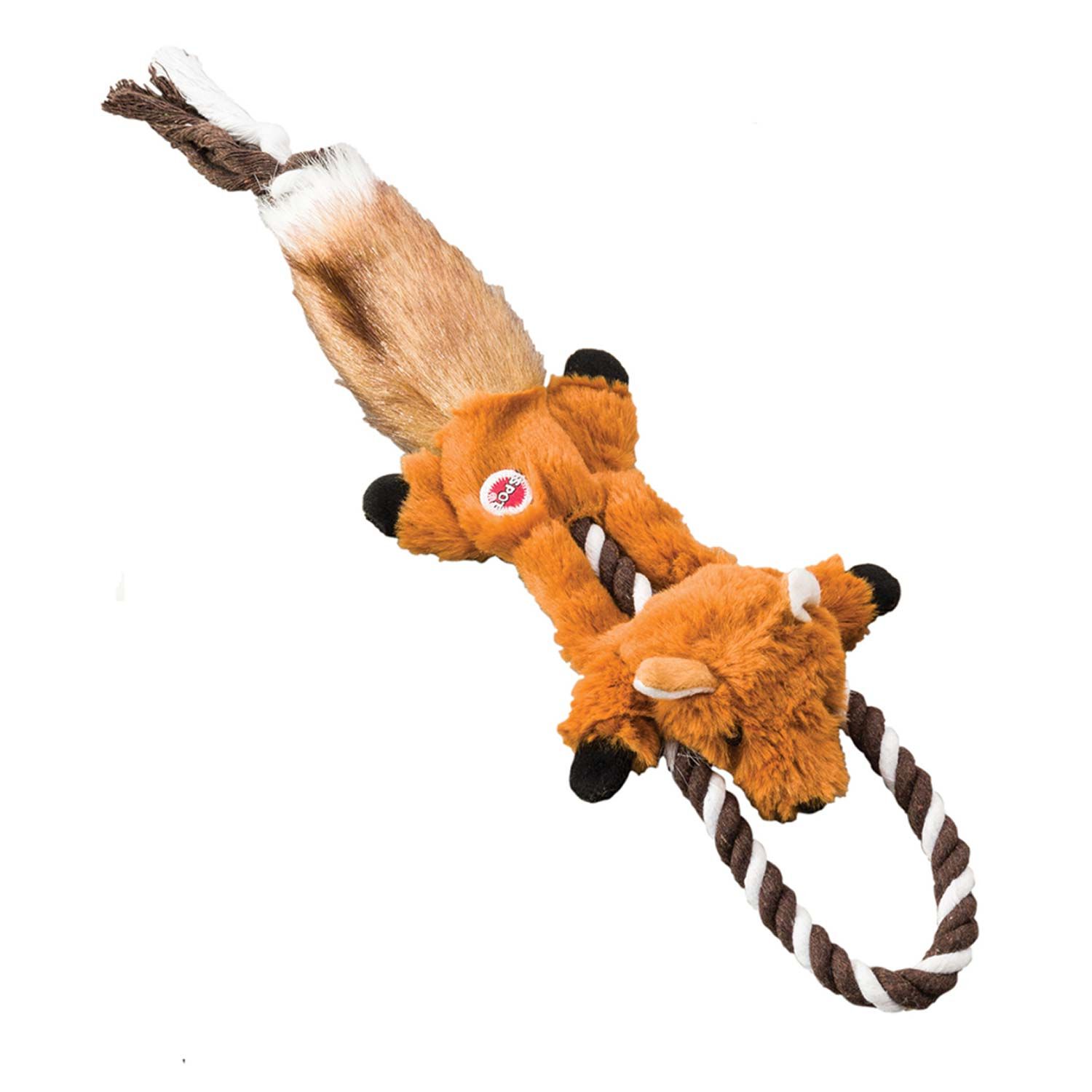 Mini Skinneeez Rope Tugs Fox Dog Toy